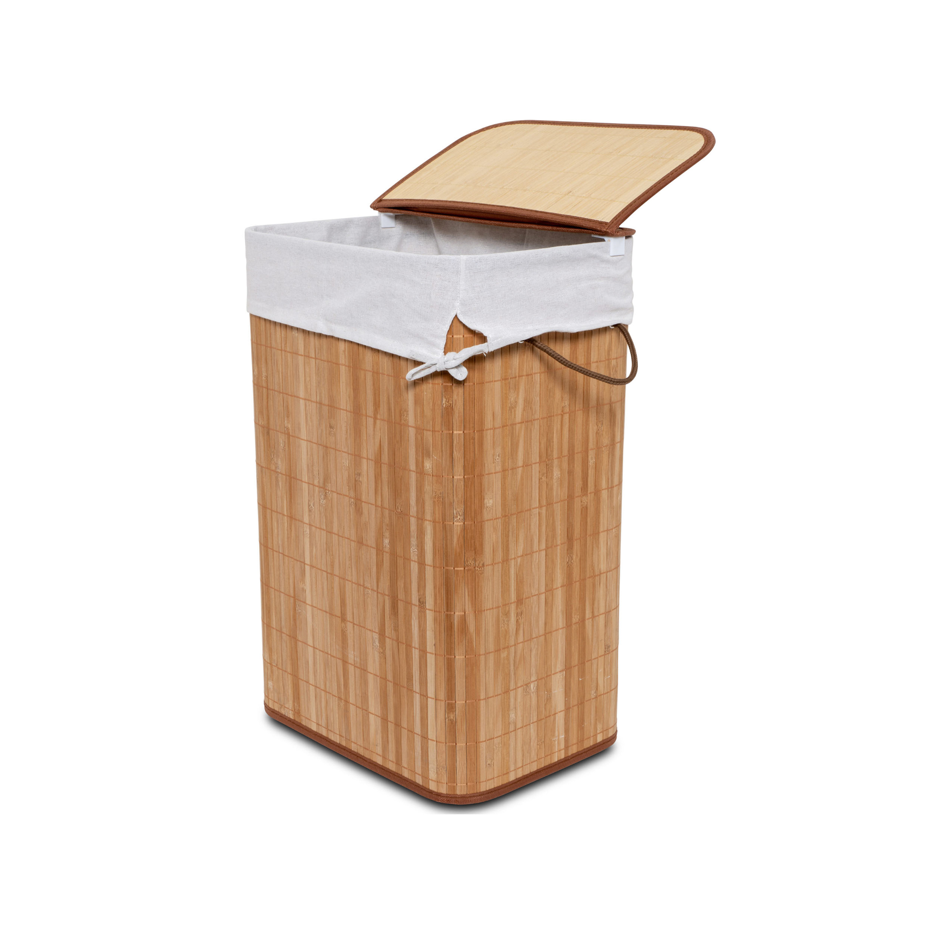 Cesta Porta Biancheria In Bamboo, , large