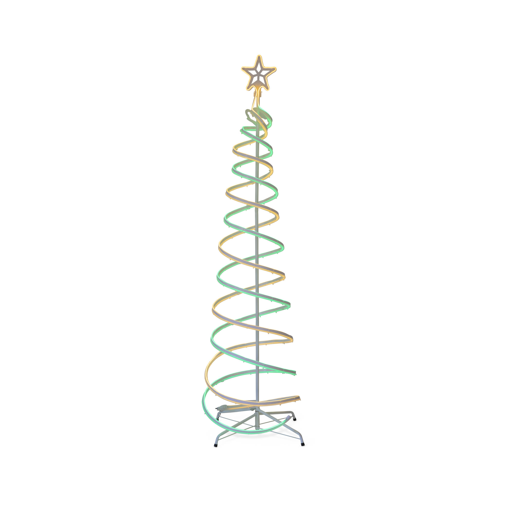 Albero di Natale a spirale bicolore, , large