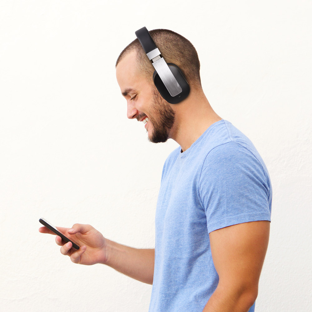 Cuffia bluetooth con cancellazione del rumore, , large