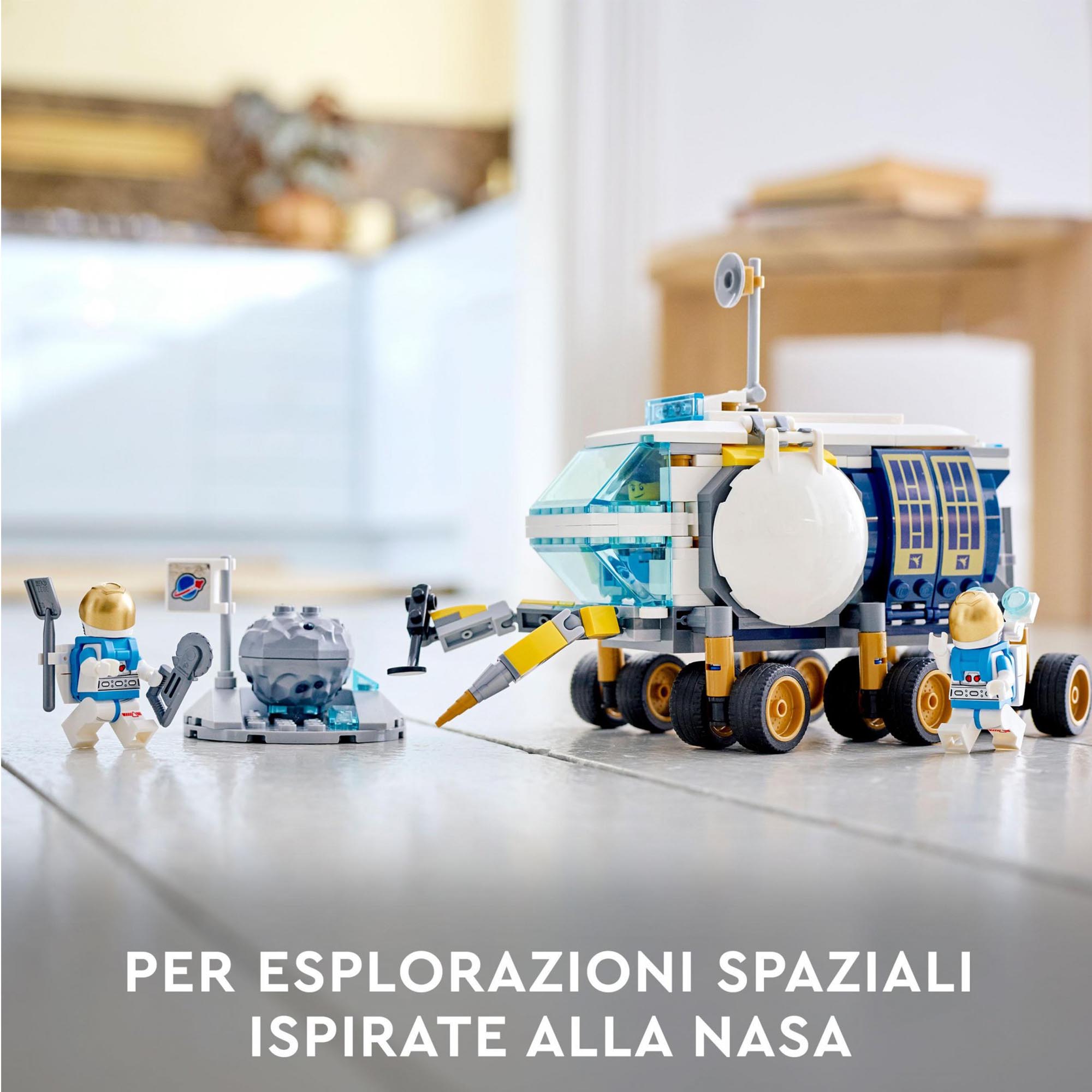 LEGO 60348 City Rover Lunare, Modello di Veicolo Spaziale, Giocattolo per Bambin 60348, , large