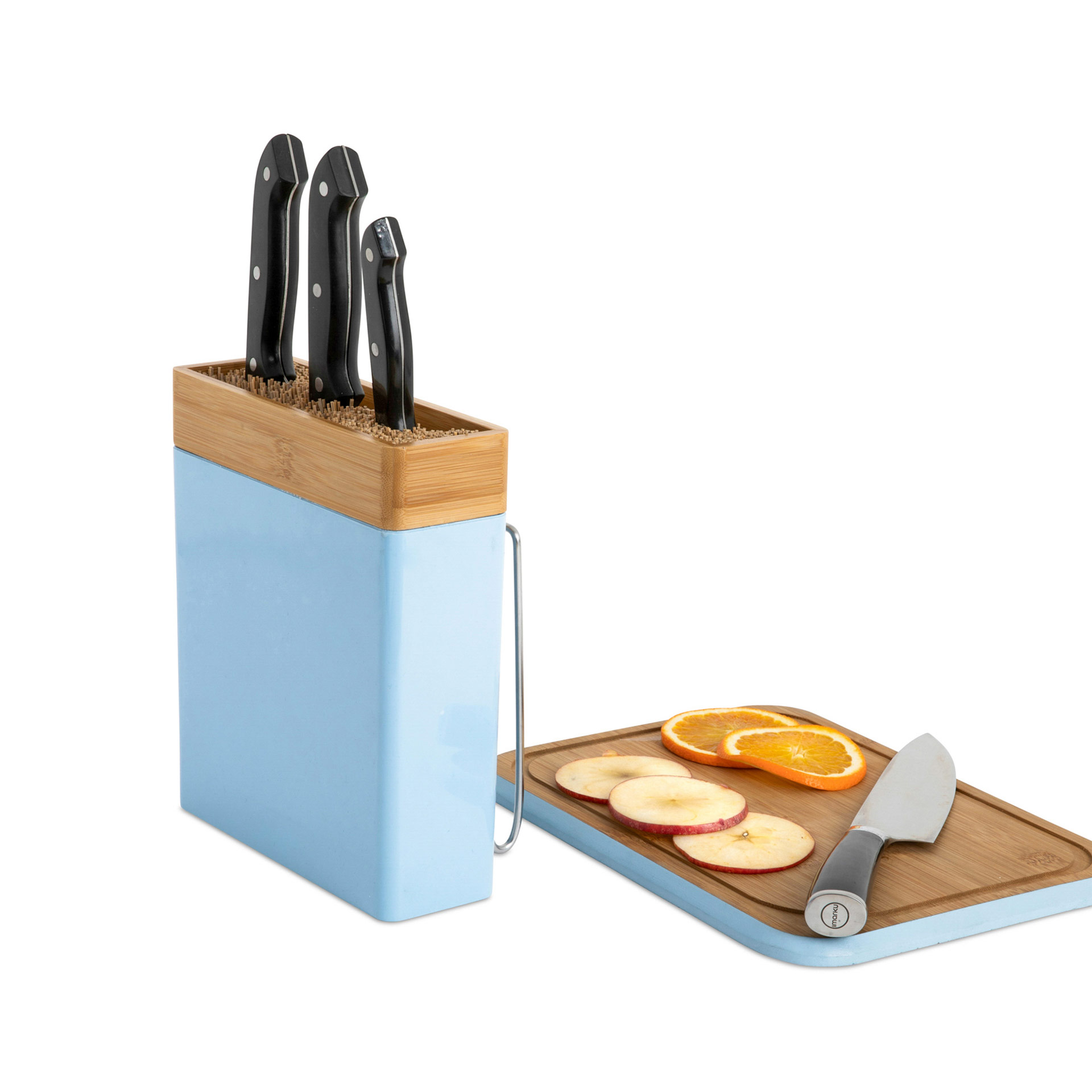 Ceppo portacoltelli con tagliere, , large