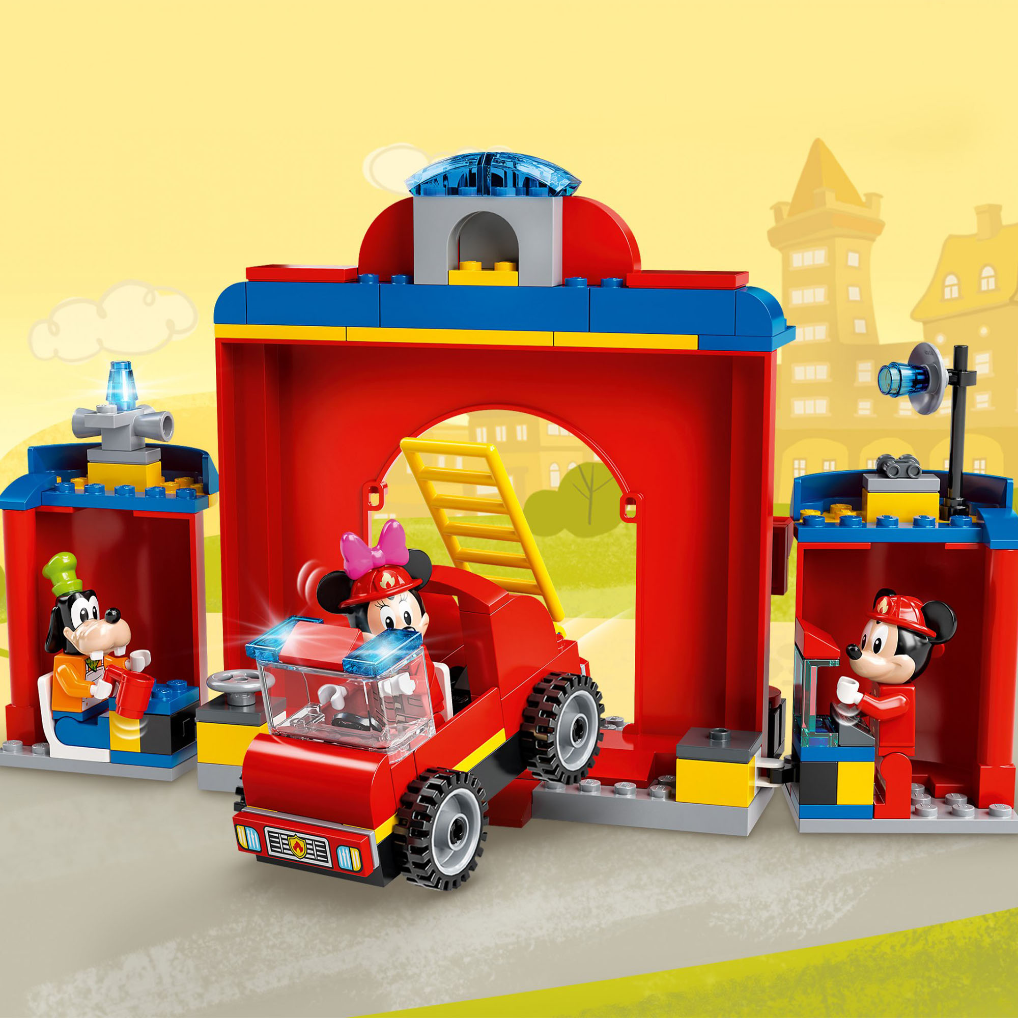 LEGO Disney Mickey and Friends Autopompa e Caserma di Topolino e i Suoi Amici co 10776, , large