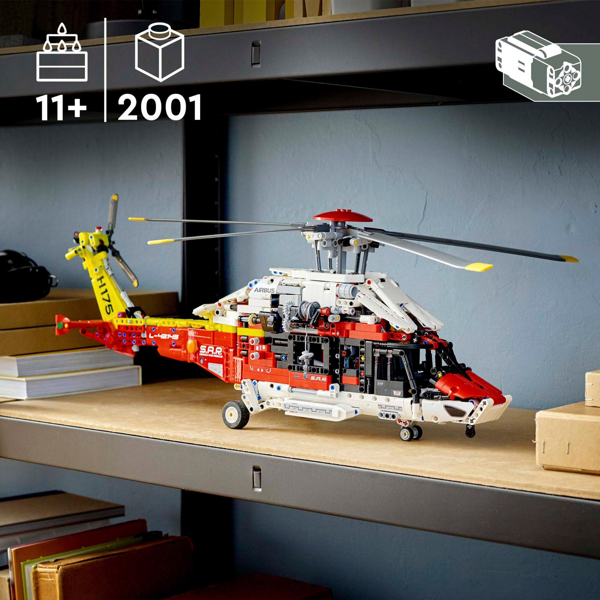 LEGO 42145 Technic Elicottero di Salvataggio Airbus H175, Set Modellismo per Bam 42145, , large
