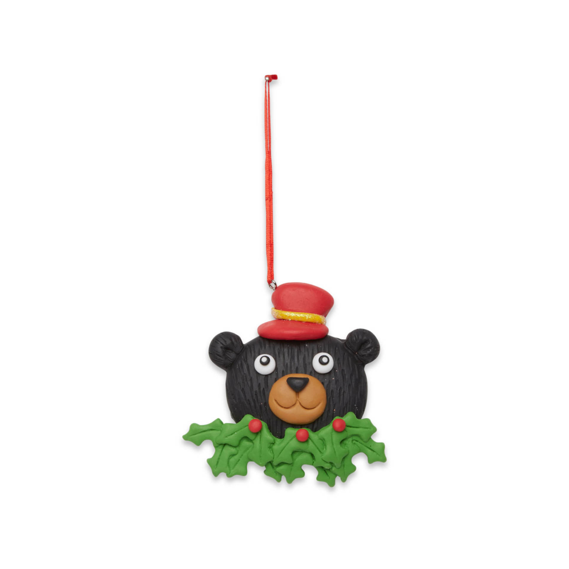Animale natalizio da appendere - orso nero, , large