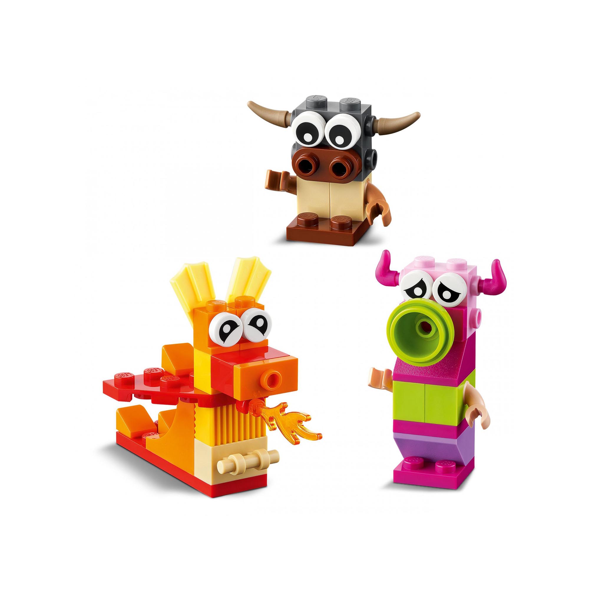 LEGO 11017 Classic Mostri Creativi, Giochi Educativi per Bambini dai 4 Anni in s 11017, , large