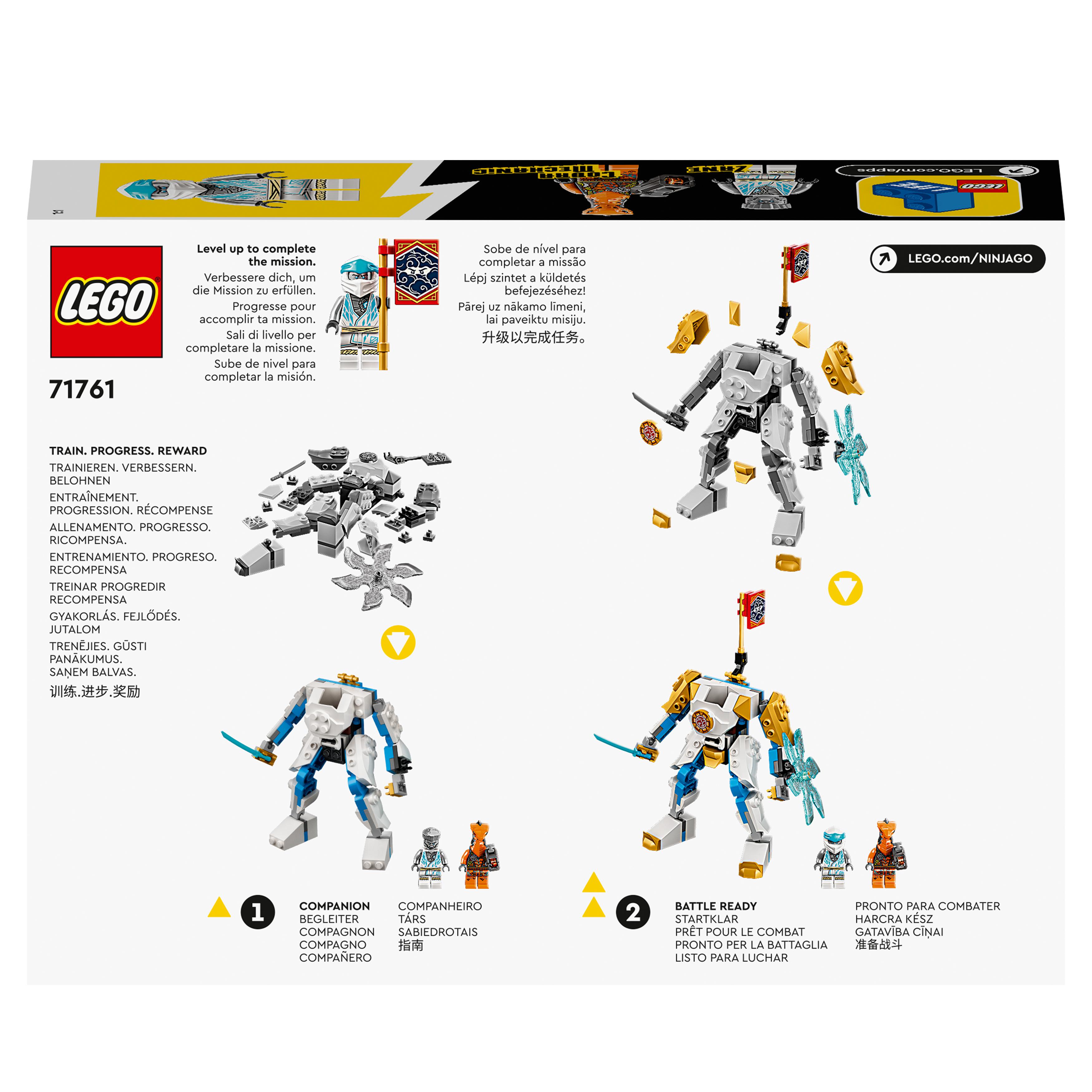 LEGO NINJAGO Mech Potenziato di Zane - EVOLUTION, Set per Bambini di 6 Anni con 71761, , large