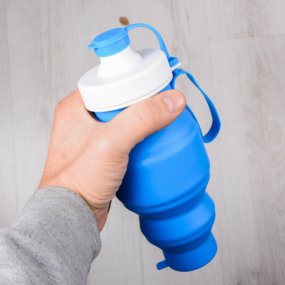 Bottiglia pieghevole in silicone 500 ml, , large