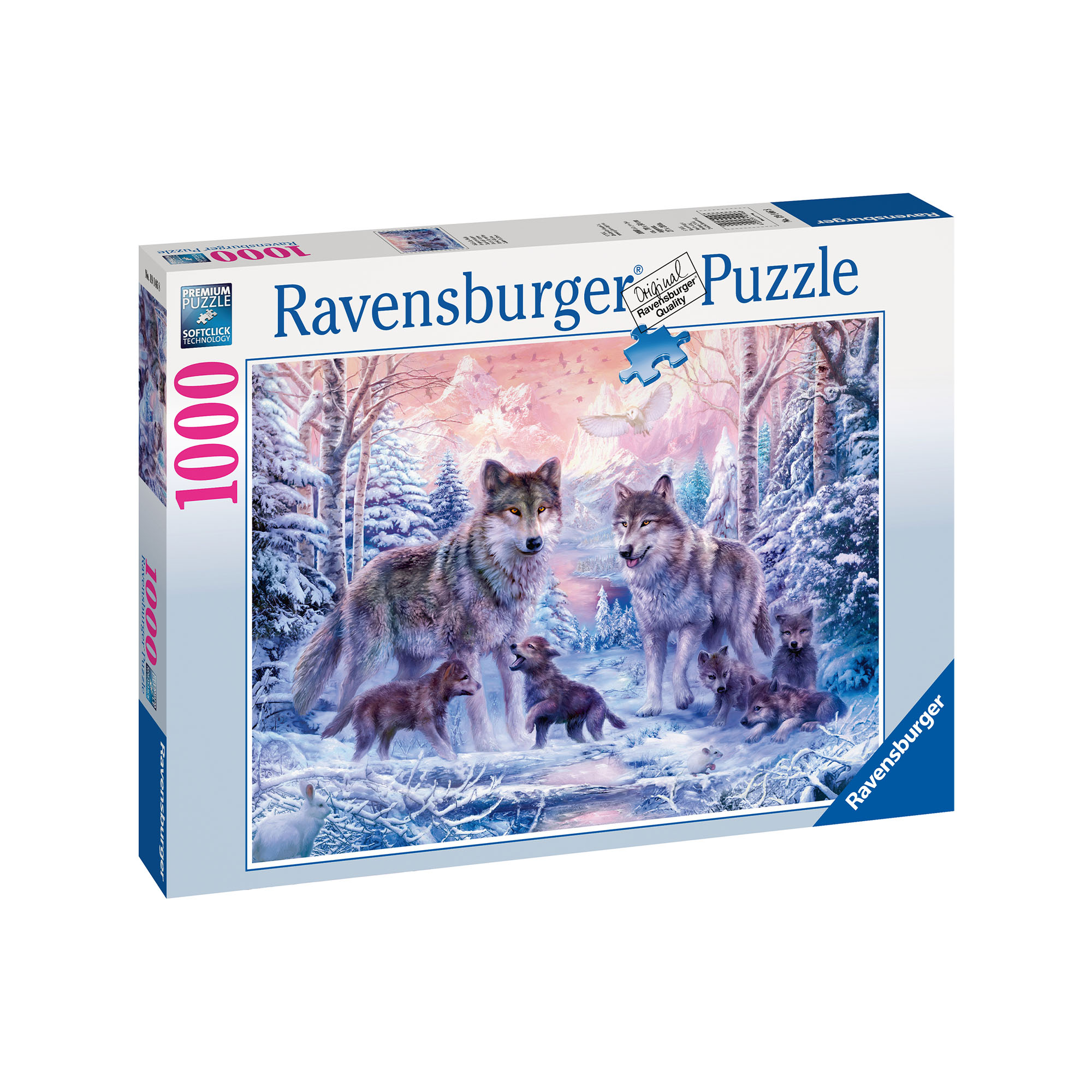 Ravensburger Puzzle 1000 pezzi 19146 - Lupi artici, , large