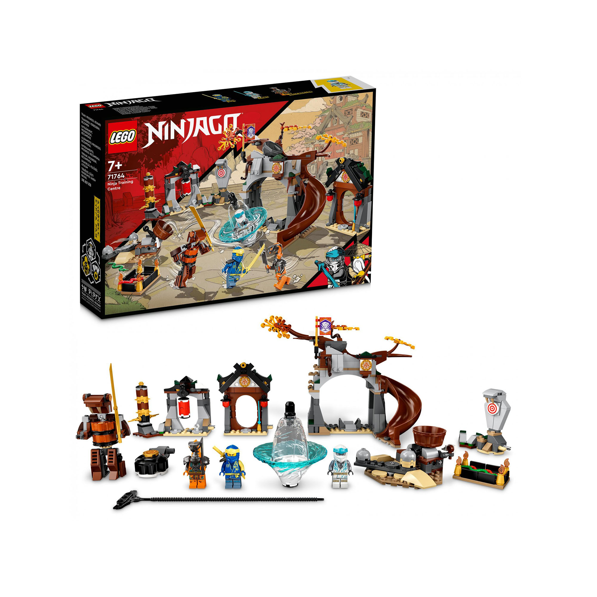 LEGO NINJAGO Centro di Addestramento Ninja, Allenamento Piccoli Maestri di Spinn 71764, , large