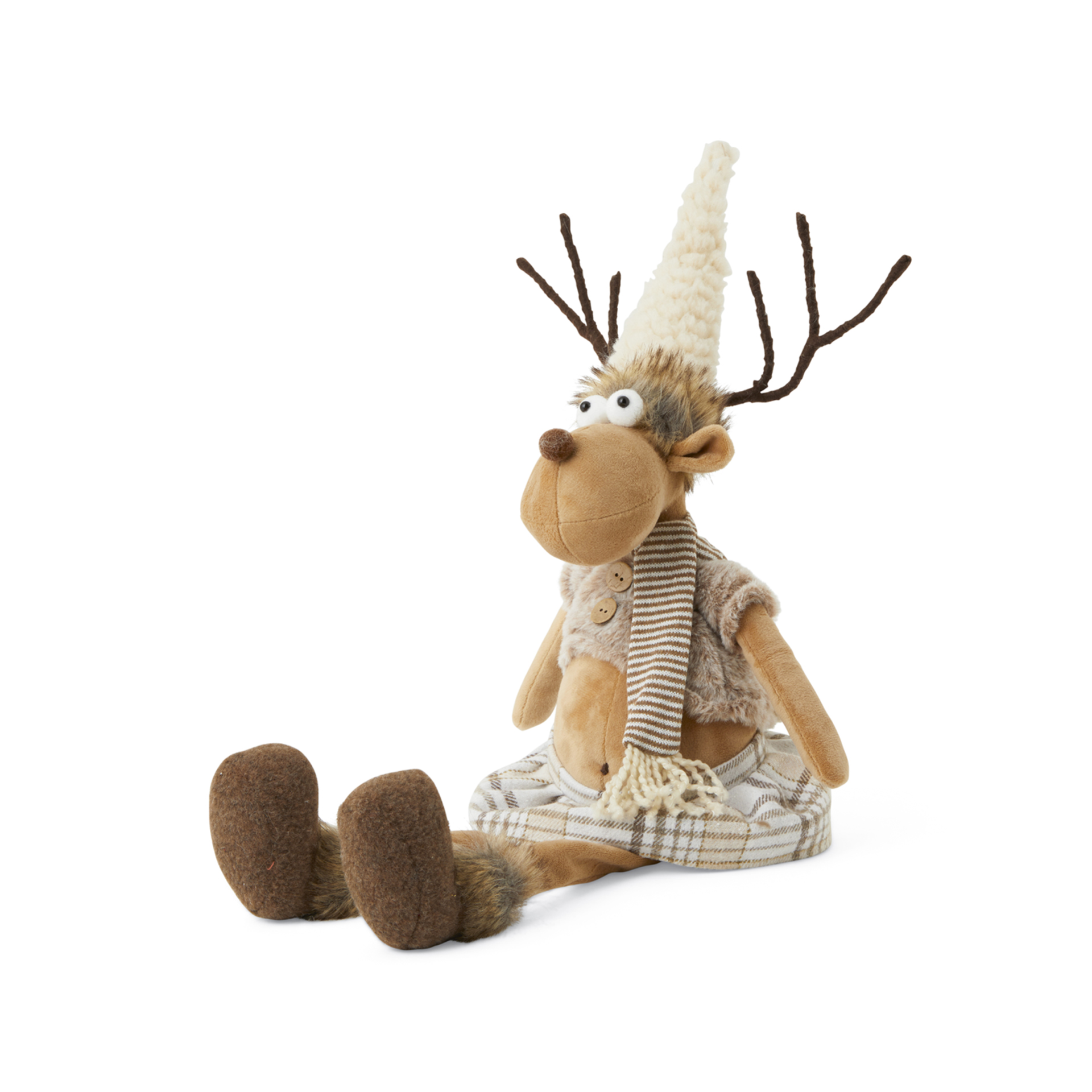 Peluche Renna Femmina Seduta, , large