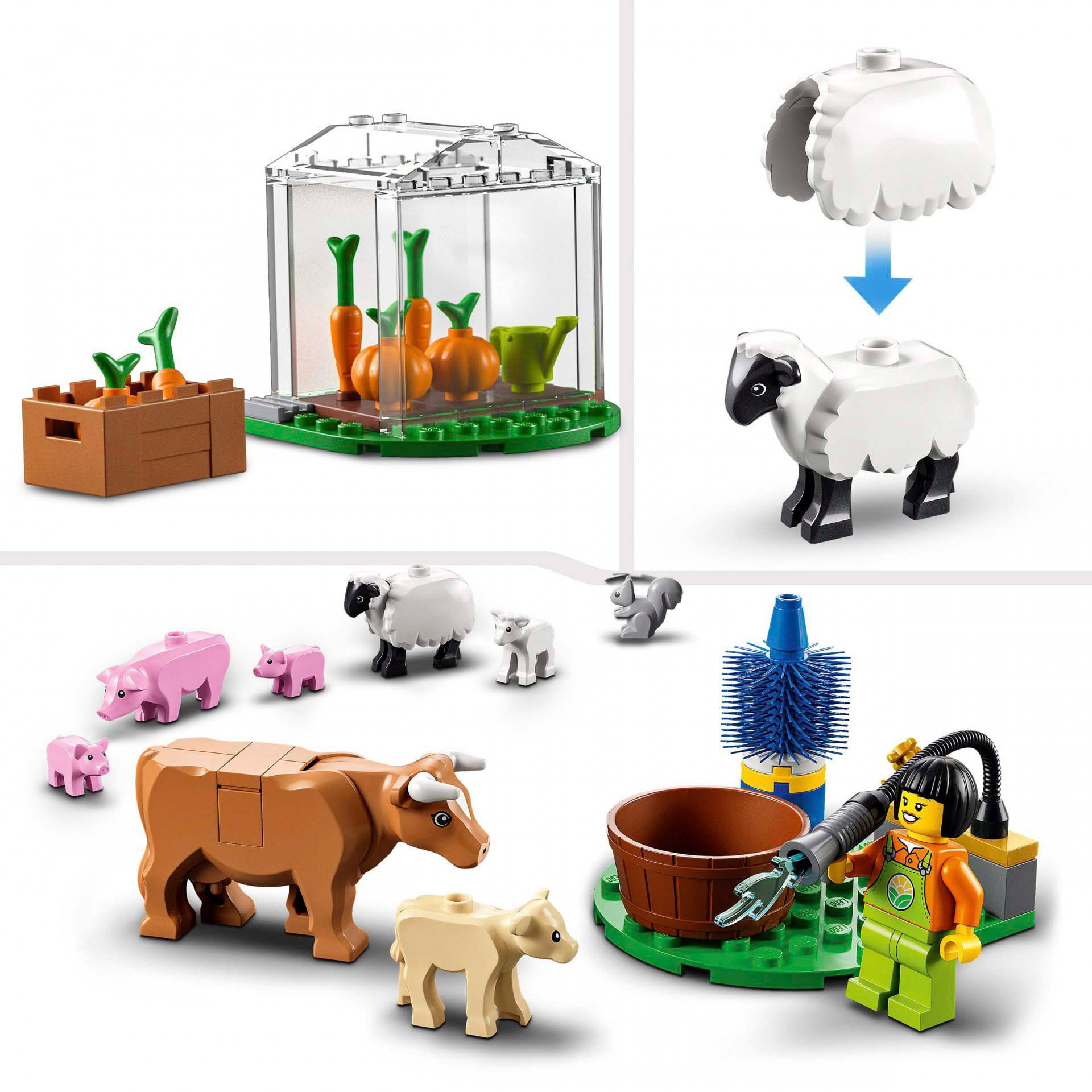LEGO City il Fienile e Animali da Fattoria, Set con Trattore Giocattolo, Idea Re 60346, , large