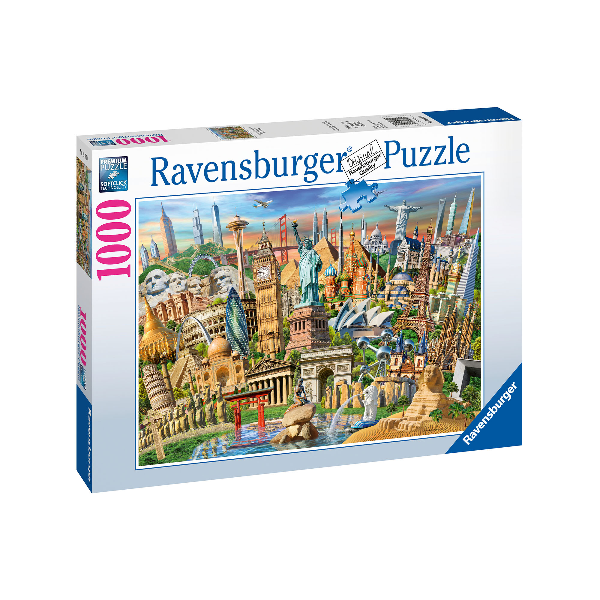 Ravensburger Puzzle 1000 pezzi 19890 - World Landmarks, , large