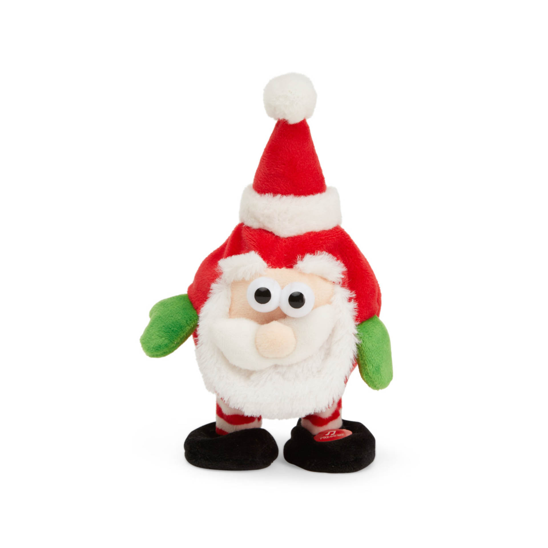 Peluche Babbo Natale Con Registratore Vocale, , large