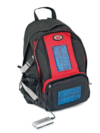 Zaino carica batterie e cellulari con pannelli solari, , large