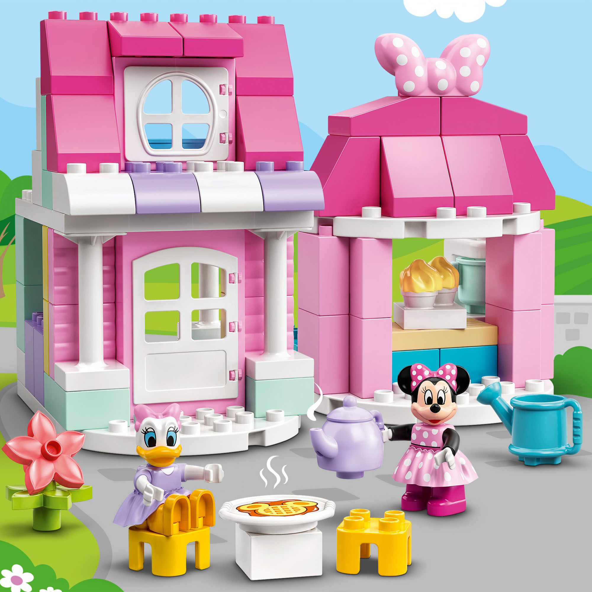 LEGO DUPLO Disney La Casa e il Caffè di Minnie, Giocattoli Costruibili per Bambi 10942, , large