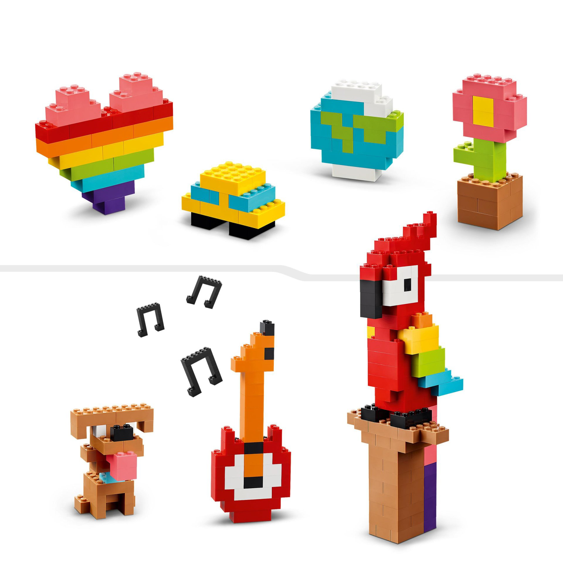 LEGO 11030 Classic Tanti Tanti Mattoncini, Set di Costruzioni con Emoji Sorriden 11030, , large