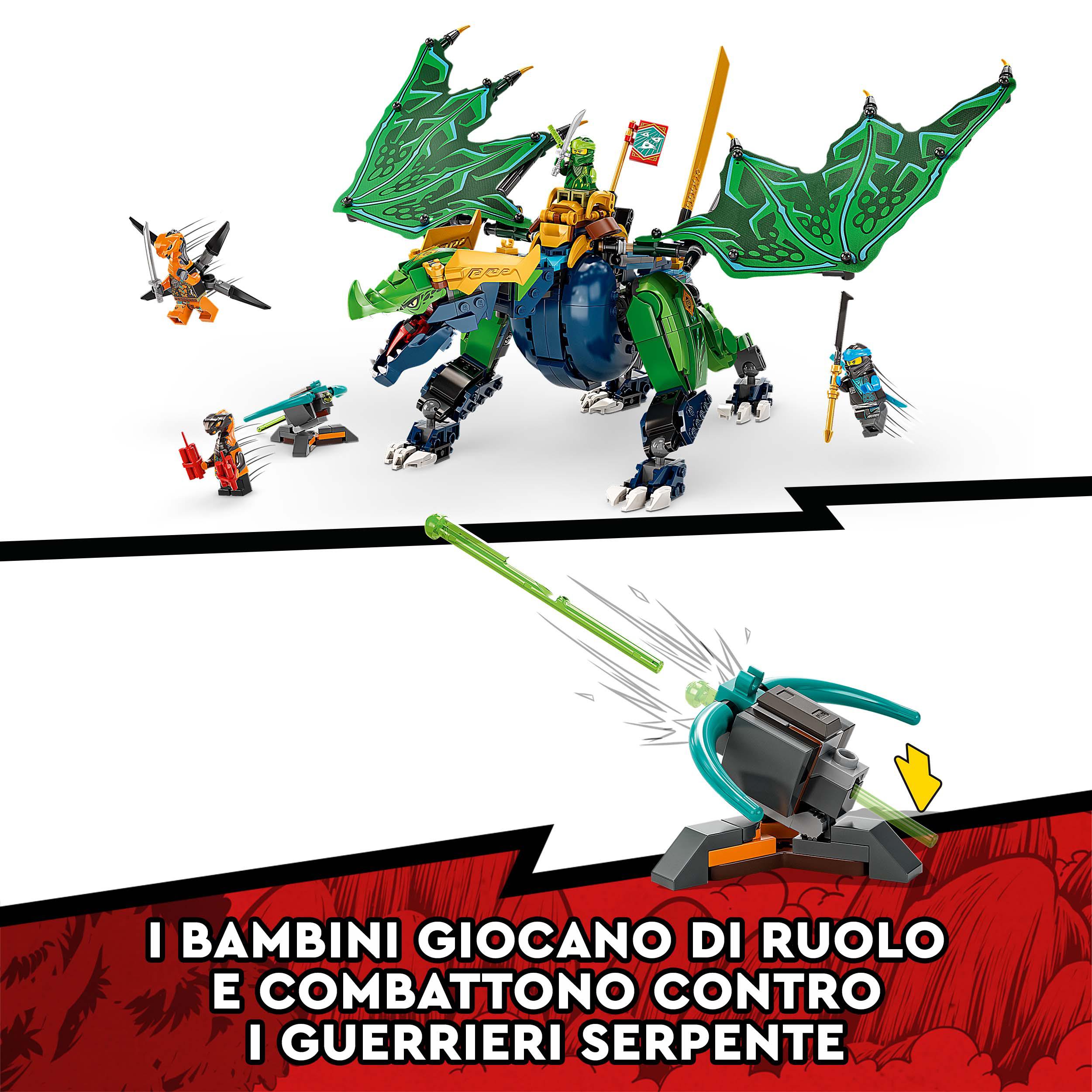 LEGO NINJAGO Dragone Leggendario di Lloyd, Giocattoli per Bambini di 8 Anni, Gue 71766, , large