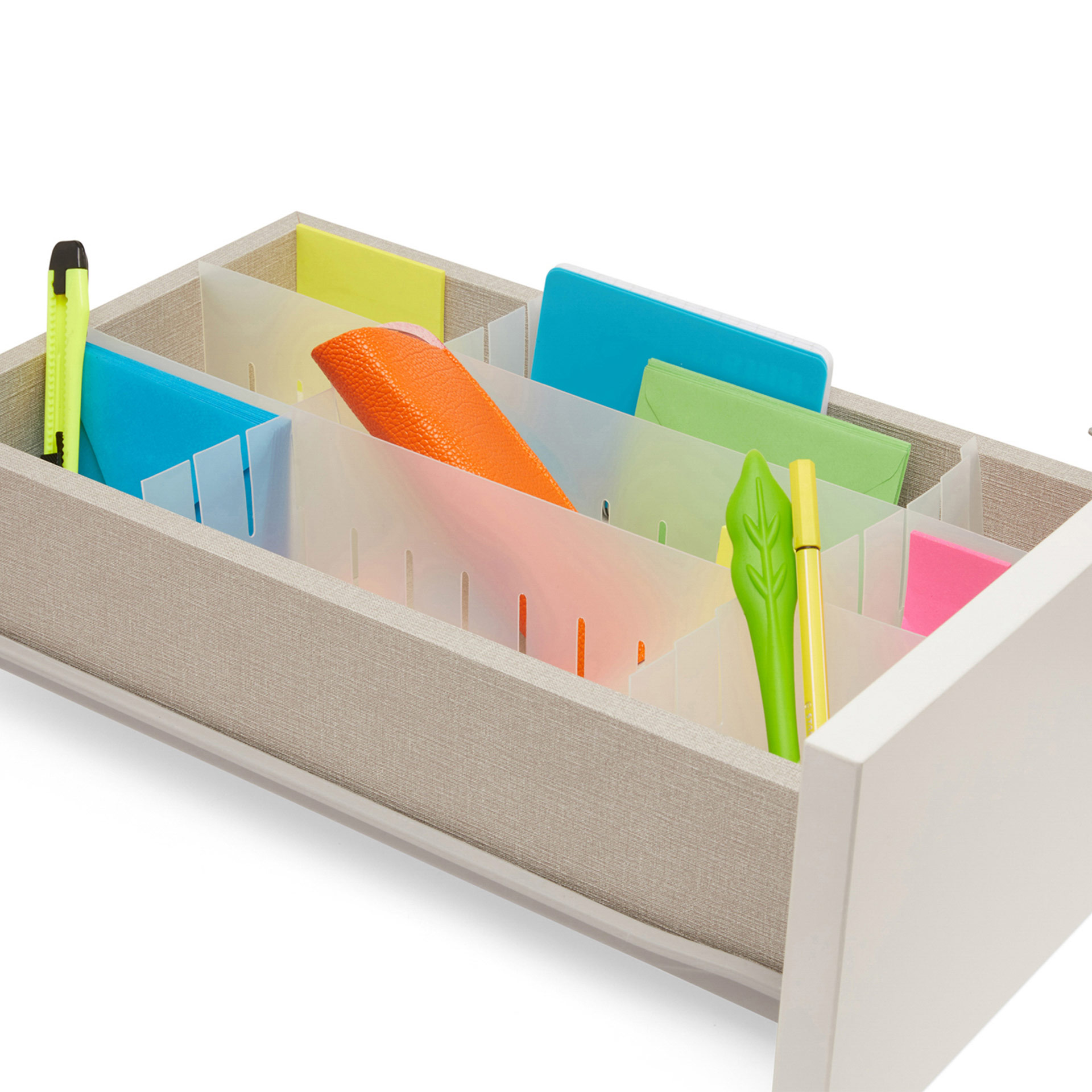 Set di cassetti organizzatore cassetto Divisori un cassetto Divisori Divisori Interni per armadi cassetti un pezzo set per ufficio cucina schubladentrenner passo sistema regolabile 