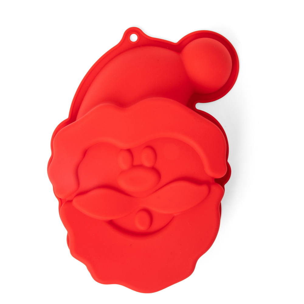 Stampo In Silicone Per Dolci A Forma Di Babbo Natale, , large