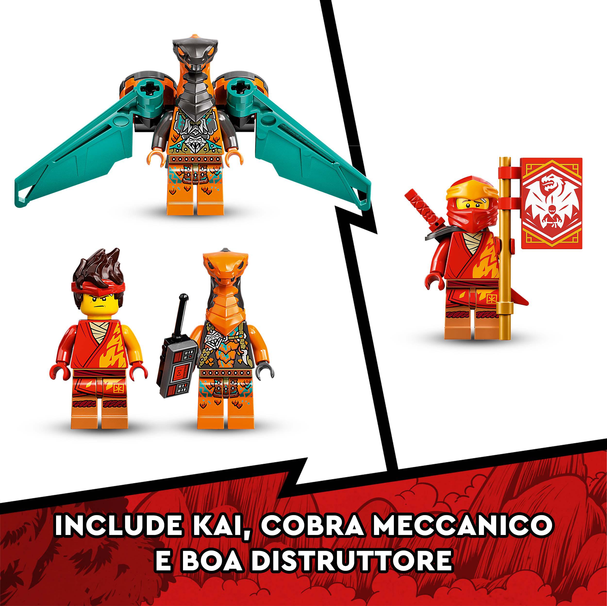 LEGO NINJAGO Dragone del Fuoco di Kai - EVOLUTION, Set per Bambini di 6 Anni con 71762, , large