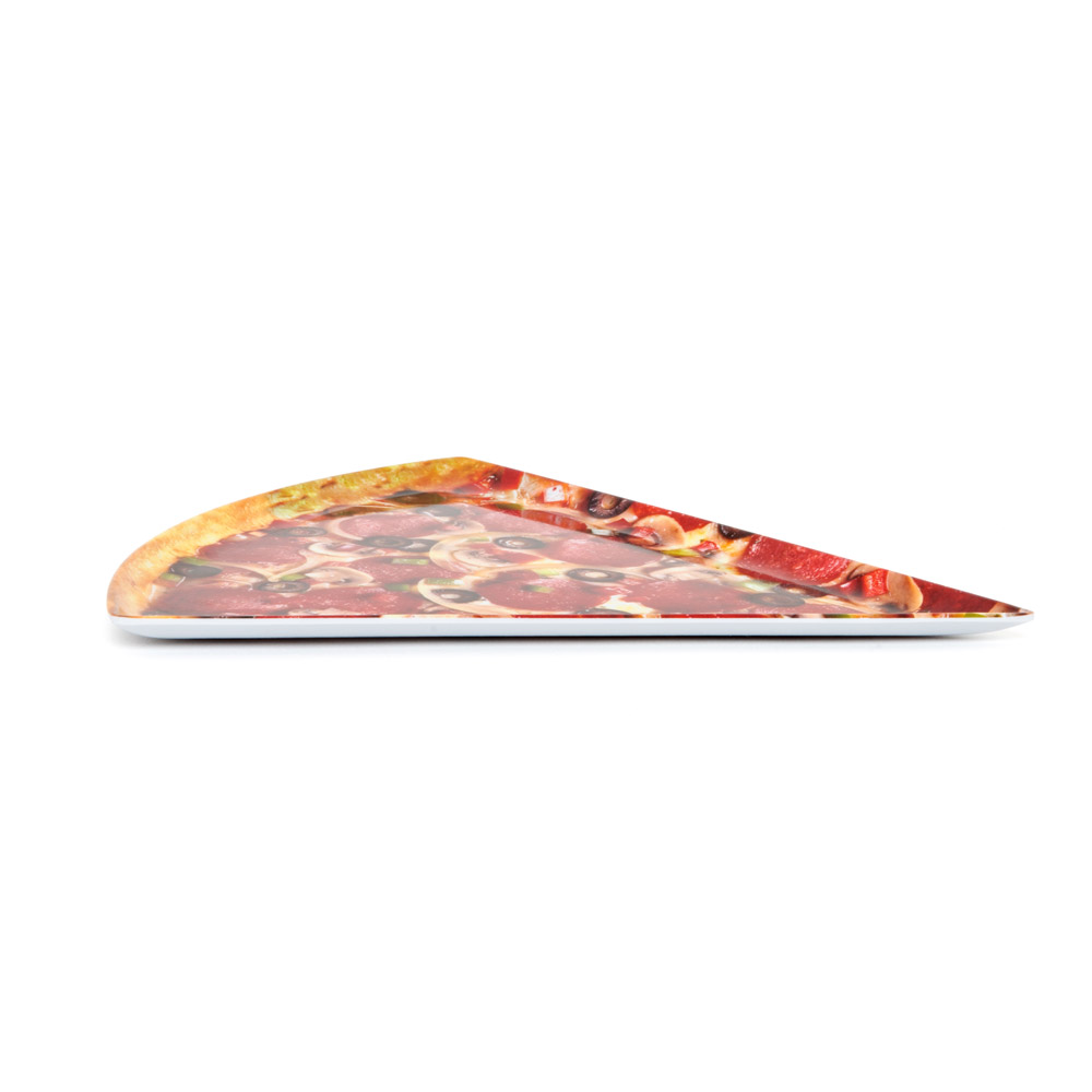 Piatto a forma di trancio di pizza, , large