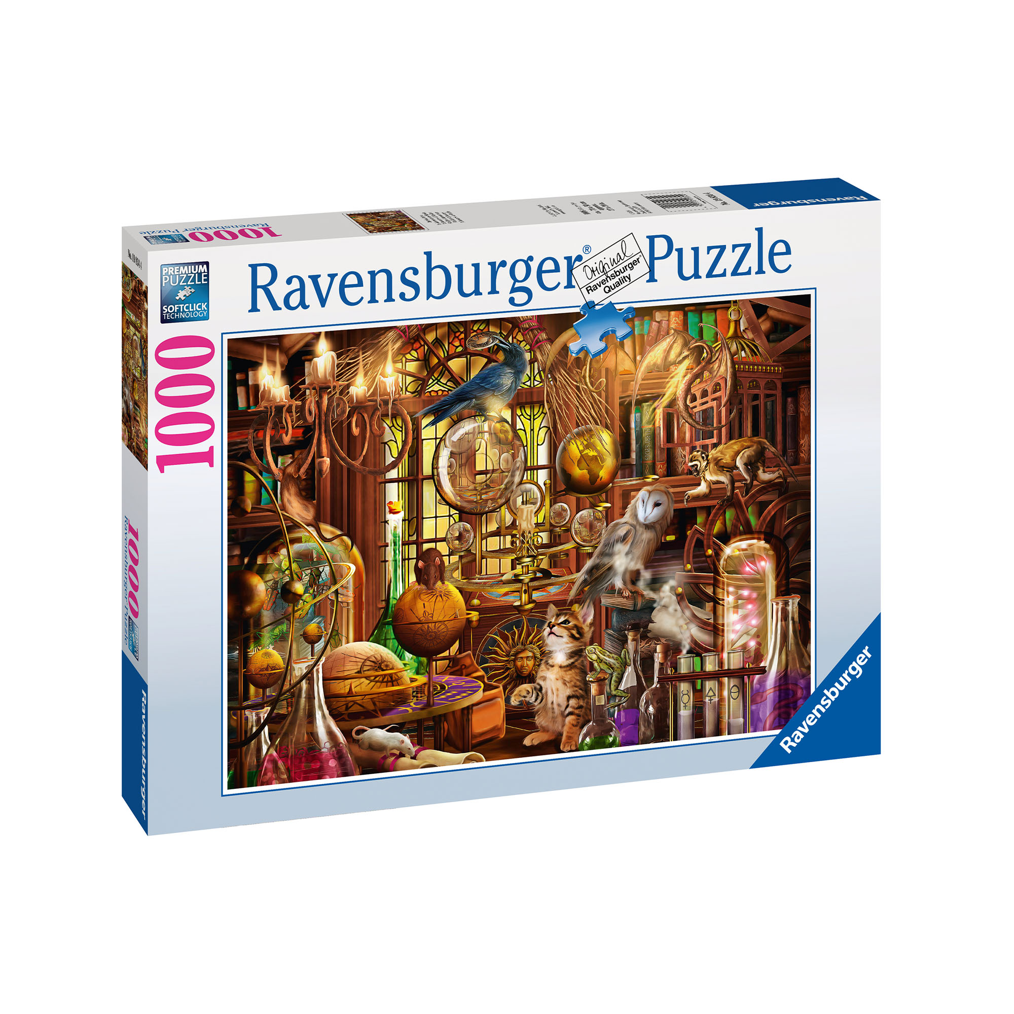 Ravensburger Puzzle 1000 pezzi 19834 - Laboratorio Di Merlino, , large