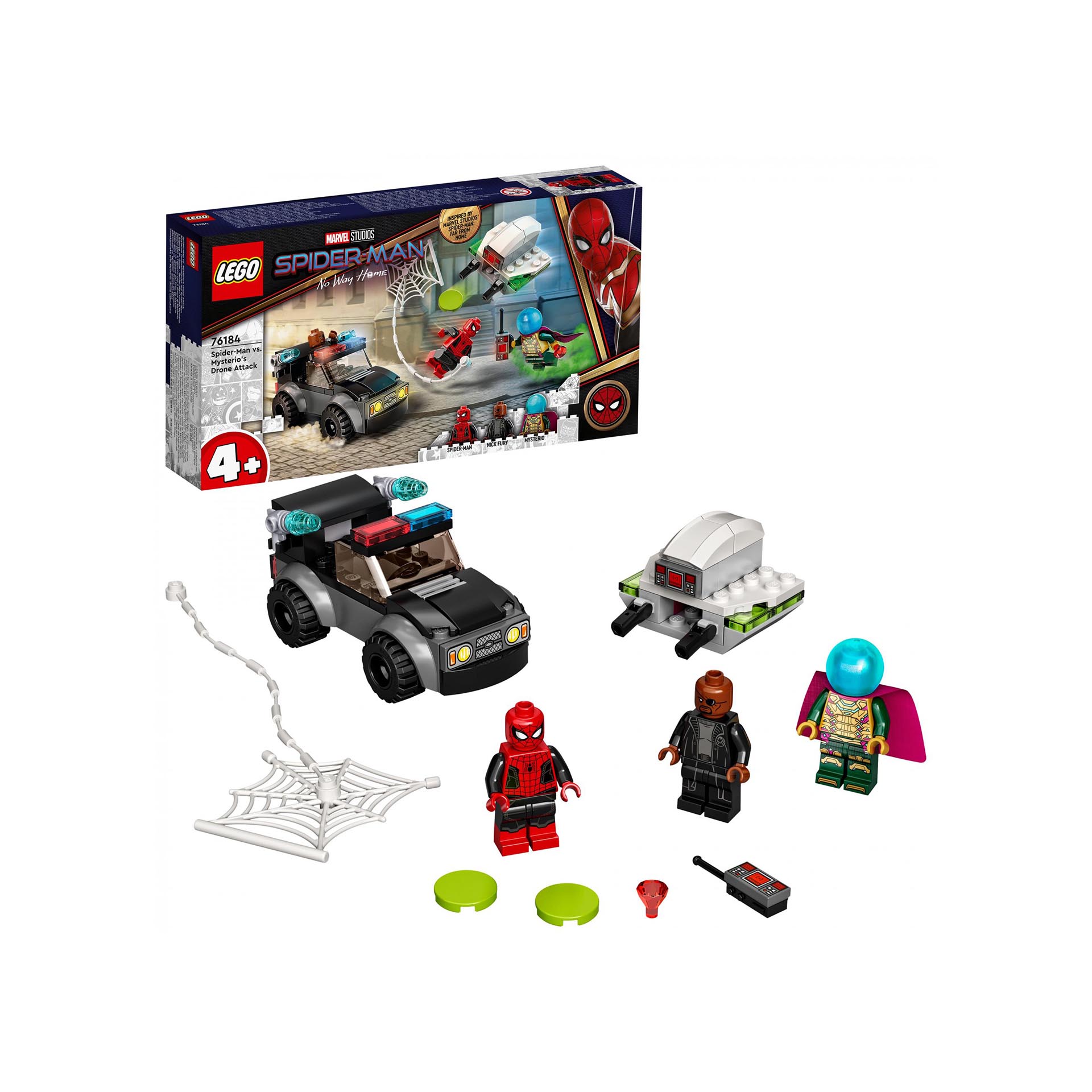 LEGO Marvel Spider-Man E L'Attacco Con Il Drone Di Mysterio , Set da Costruzion 76184, , large