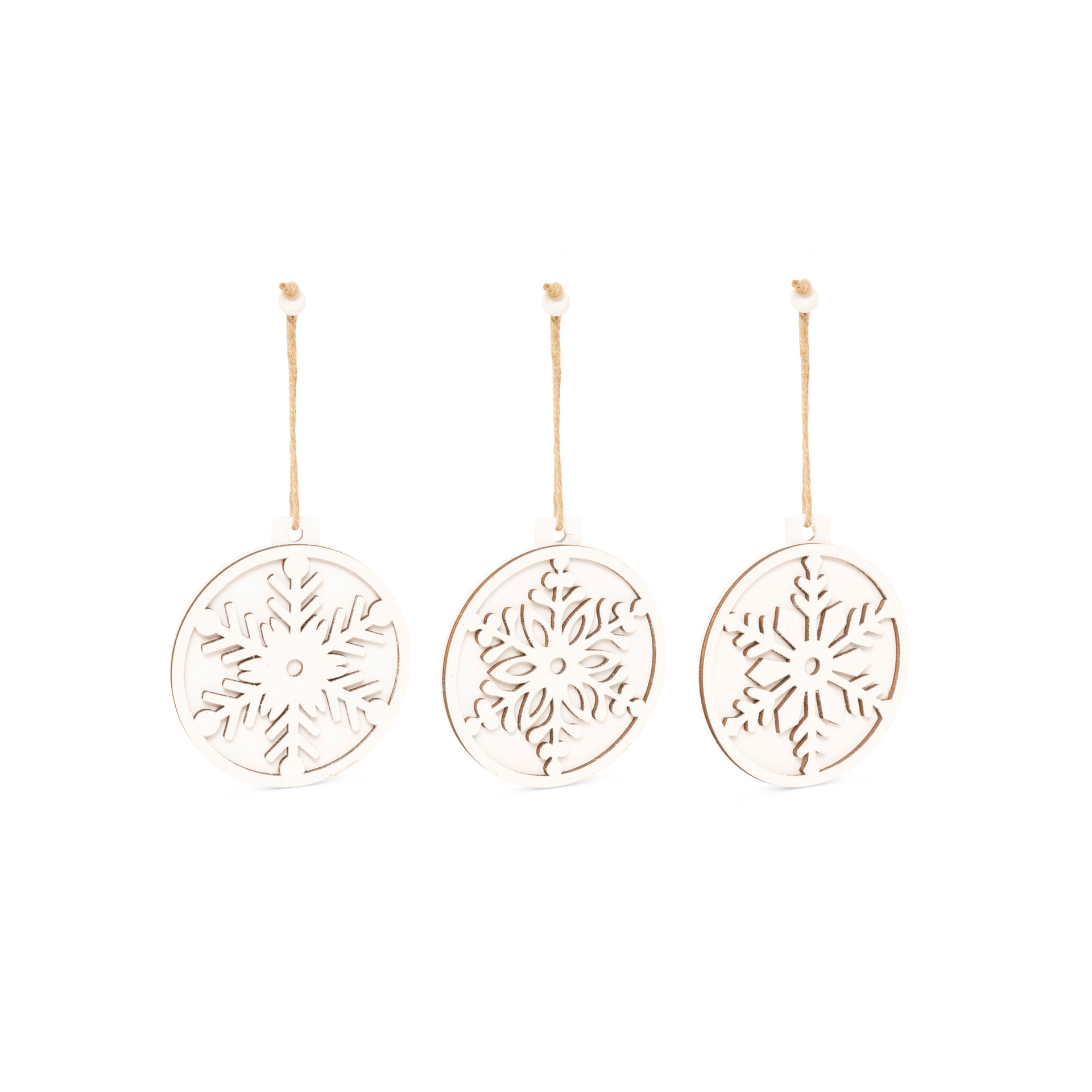 Decorazioni in legno da appendere - Set da 9 pz, , large