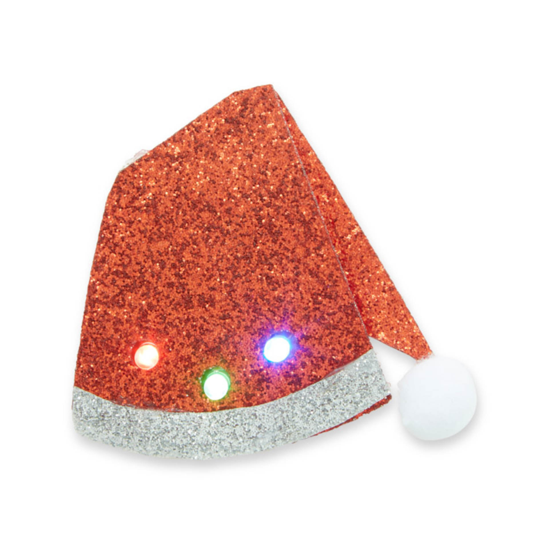 Spilla natalizia decorativa luminosa da giacca, cappello Natale, , large