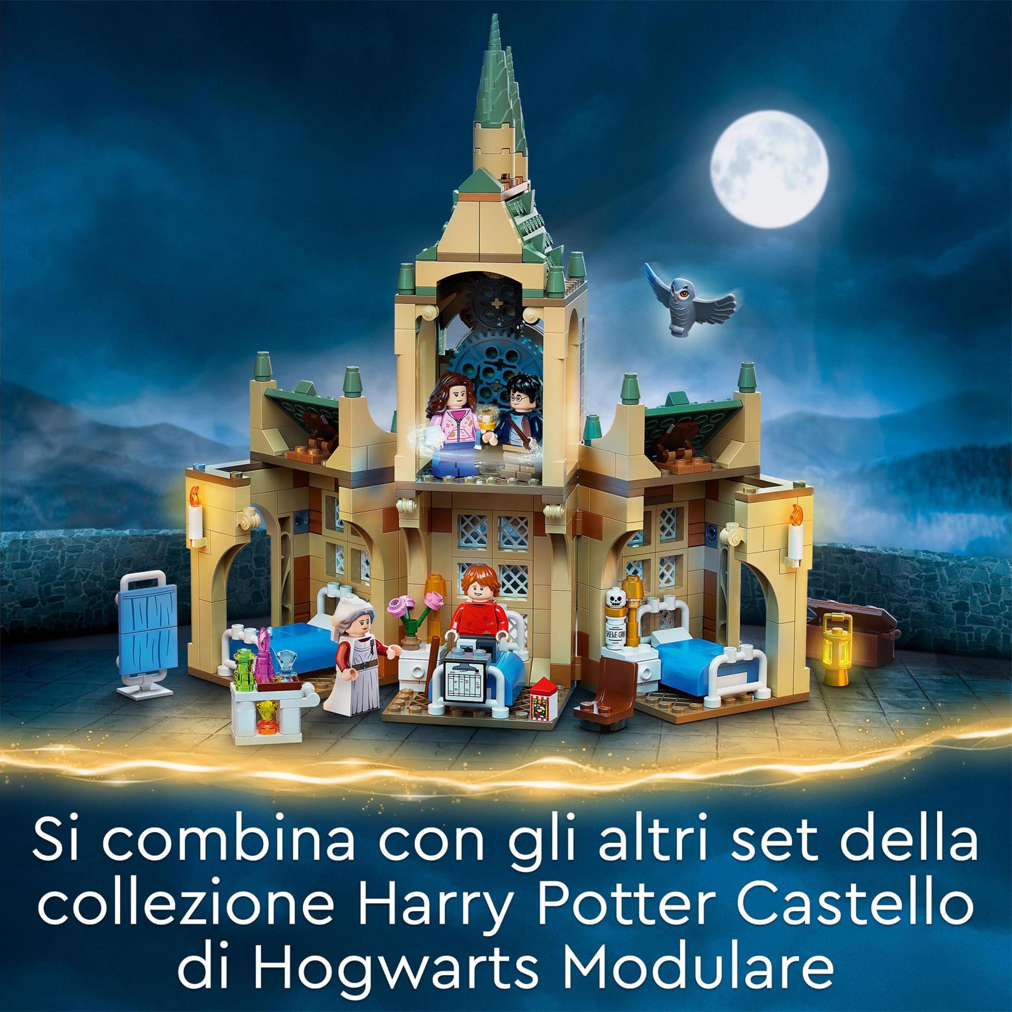 LEGO 76398 Harry Potter Ala dell'infermeria di Hogwarts, con Minifigure Ron Wea 76398, , large