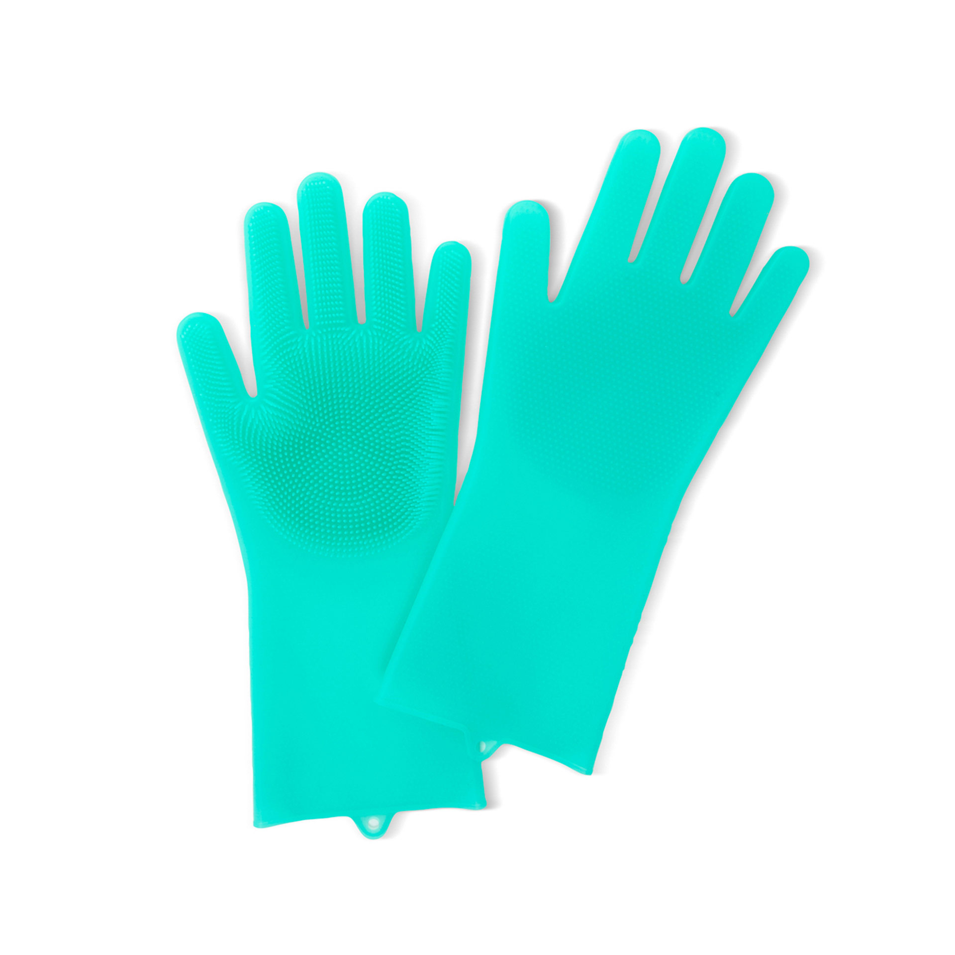 Guanti-spugna In Silicone - Colore Verde, , large