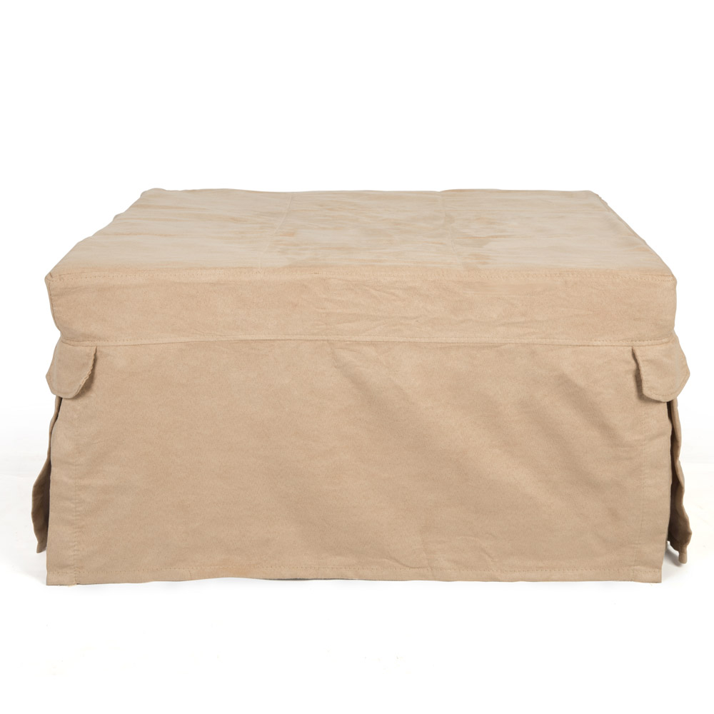 Pouf letto singolo colore beige, , large