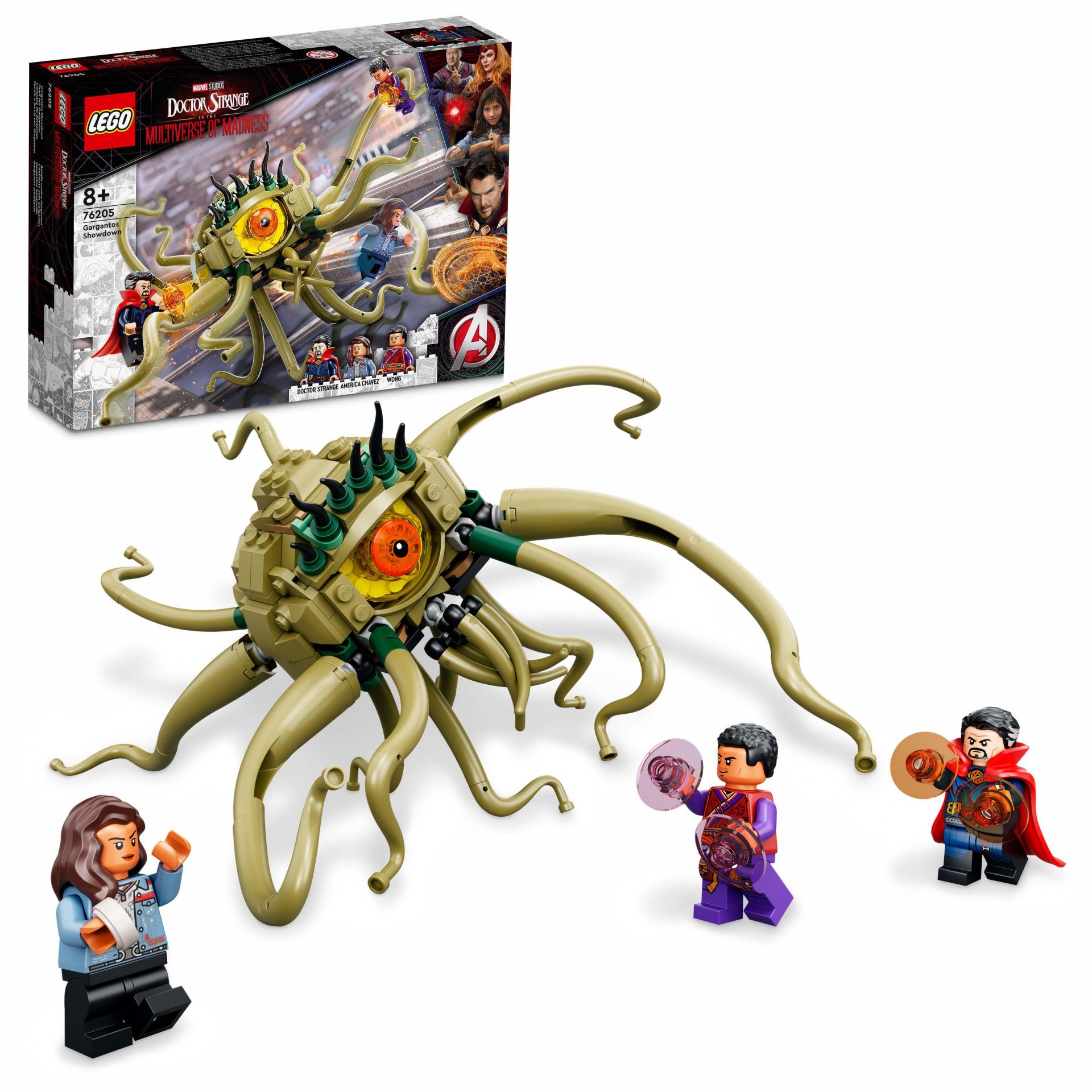 LEGO Marvel Faccia A Faccia con Gargantos, Piovra e Minifigure di Dr Strange, Gi 76205, , large