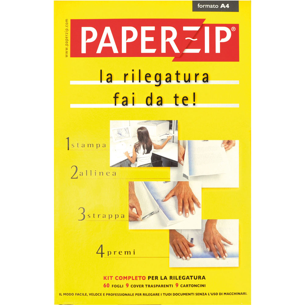 Paper Zip: kit rilegatura fai da te, , large