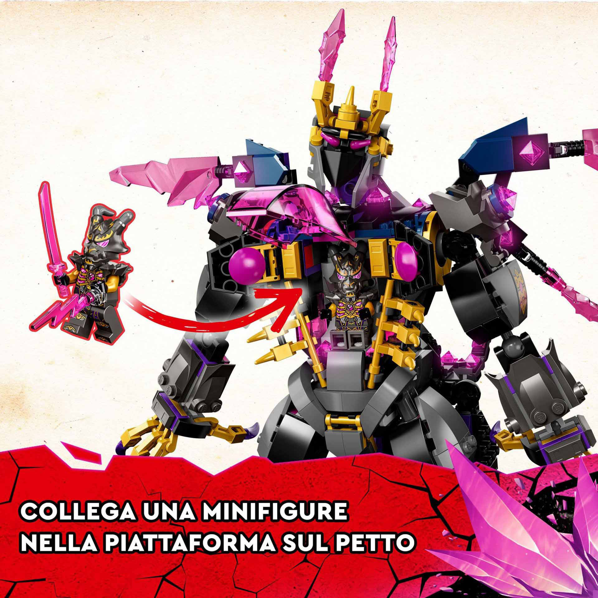 LEGO Ninjago Il Re dei Cristalli, Set Serie TV Crystallized con Action Figure e 71772, , large