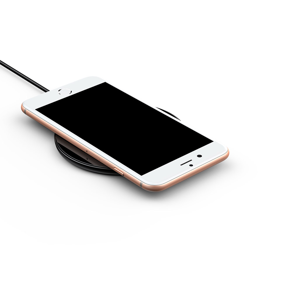 Caricabatterie wireless ultra sottile per smartphone, , large