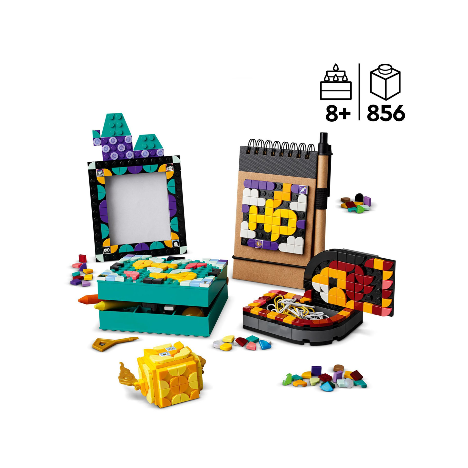LEGO 41811 DOTS Kit da Scrivania di Hogwarts, Accessori Scrivania di Harry Potte 41811, , large