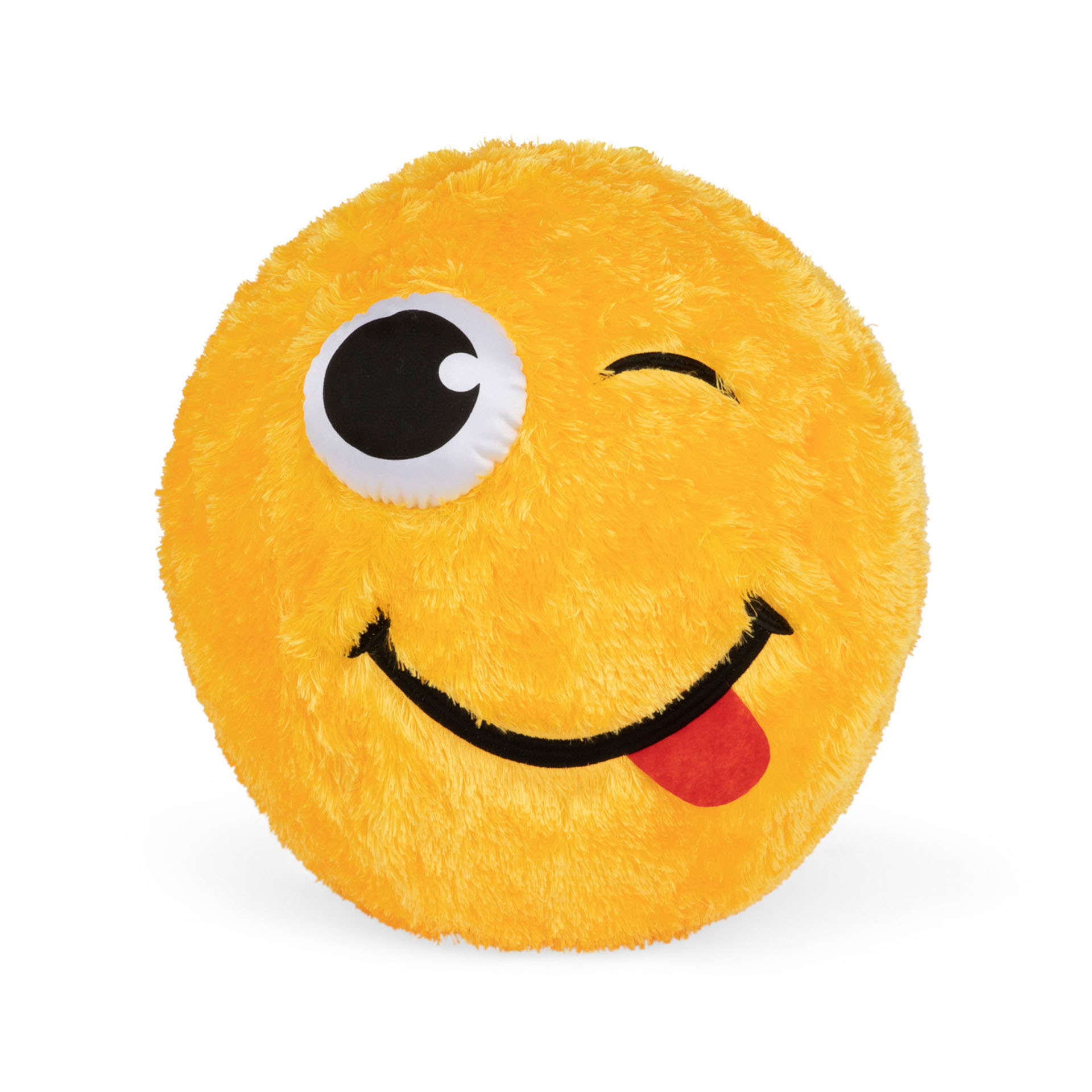 Maxi palla emoticon gialla 50 cm, , large