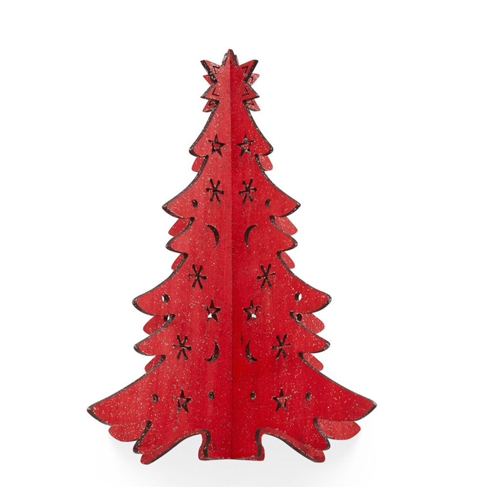 Albero Di Natale In Legno Componibile, 28 Cm, , large