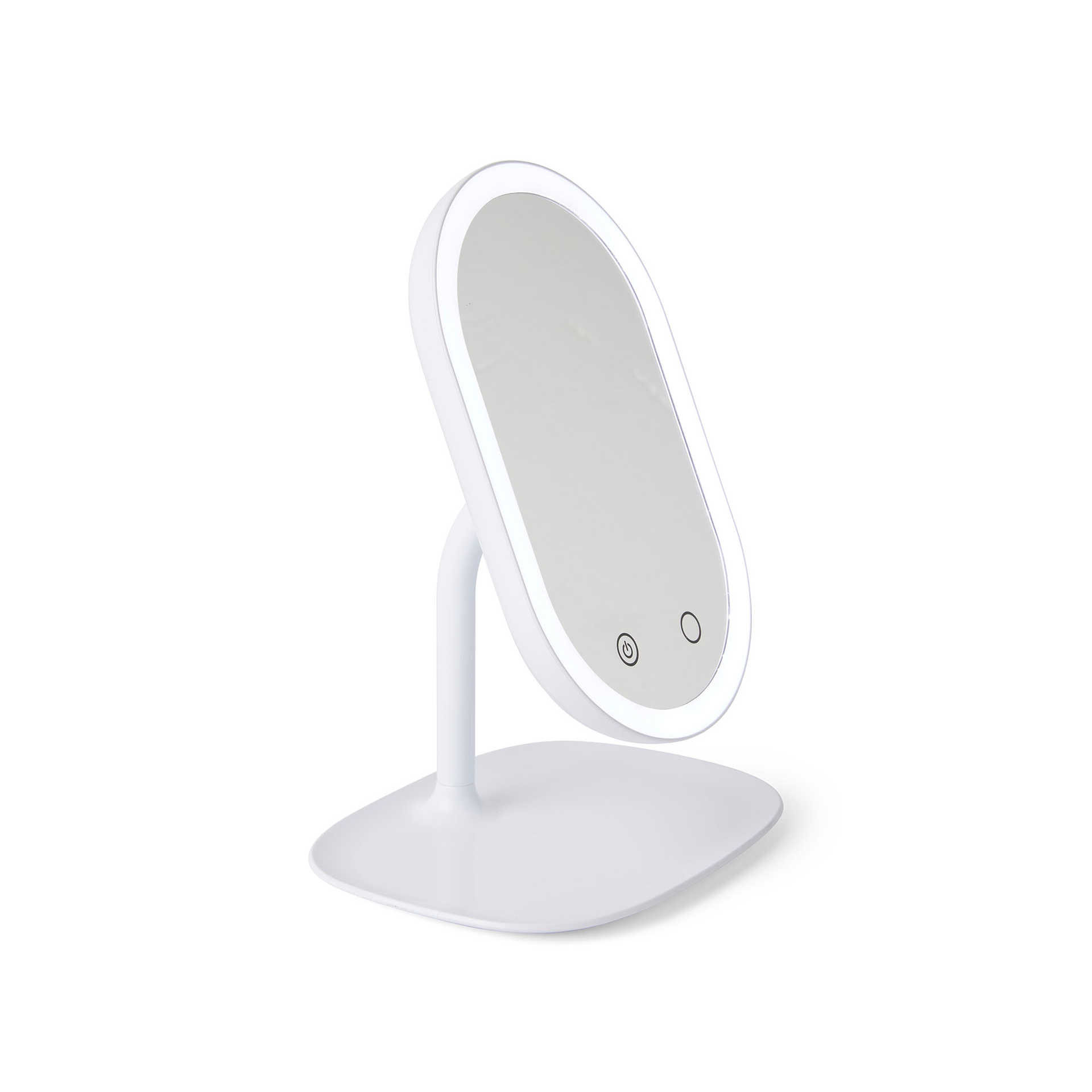 Specchio luminoso rotante 2 in 1 con ingrandimento, , large