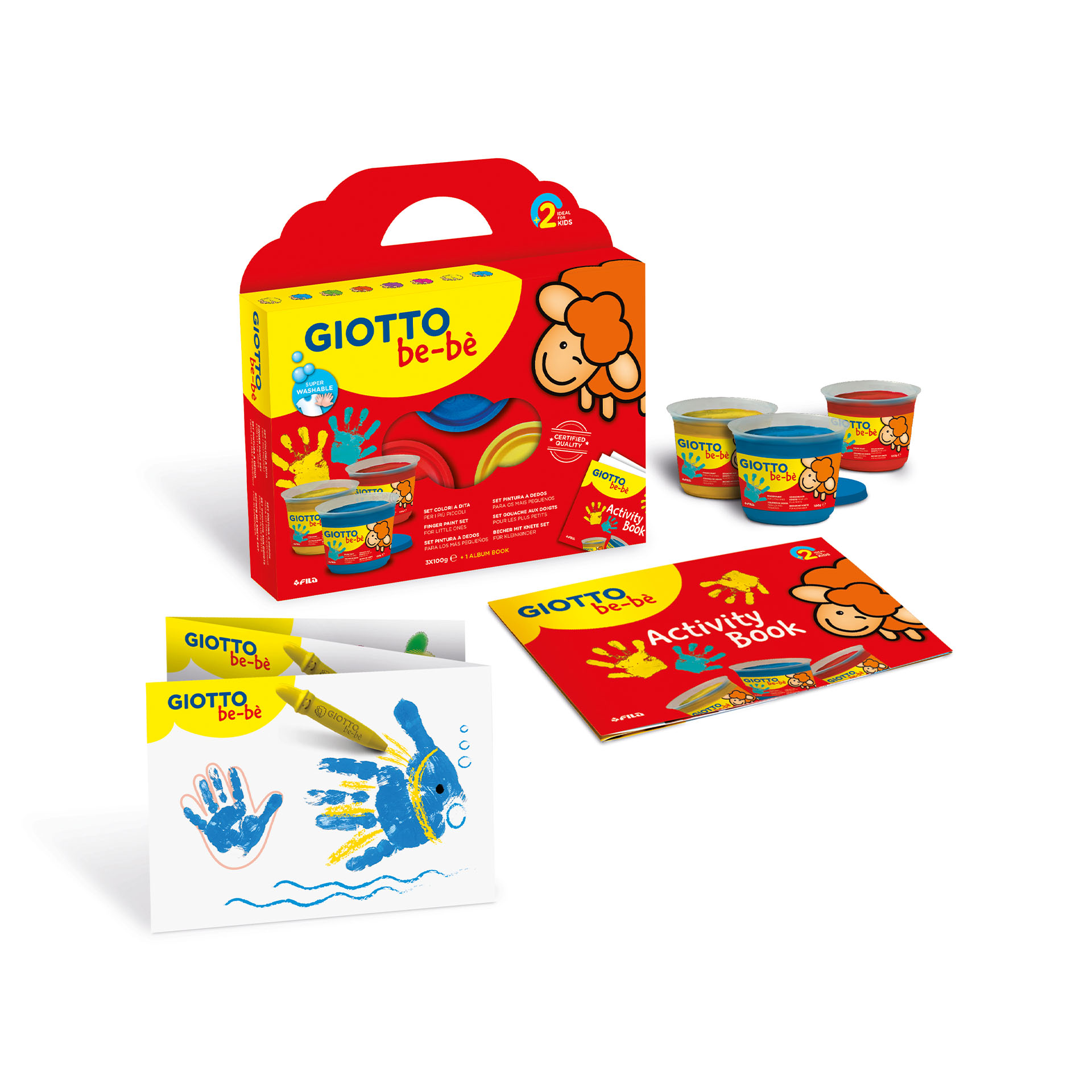 Giotto be-bè Set Colori a dita, , large
