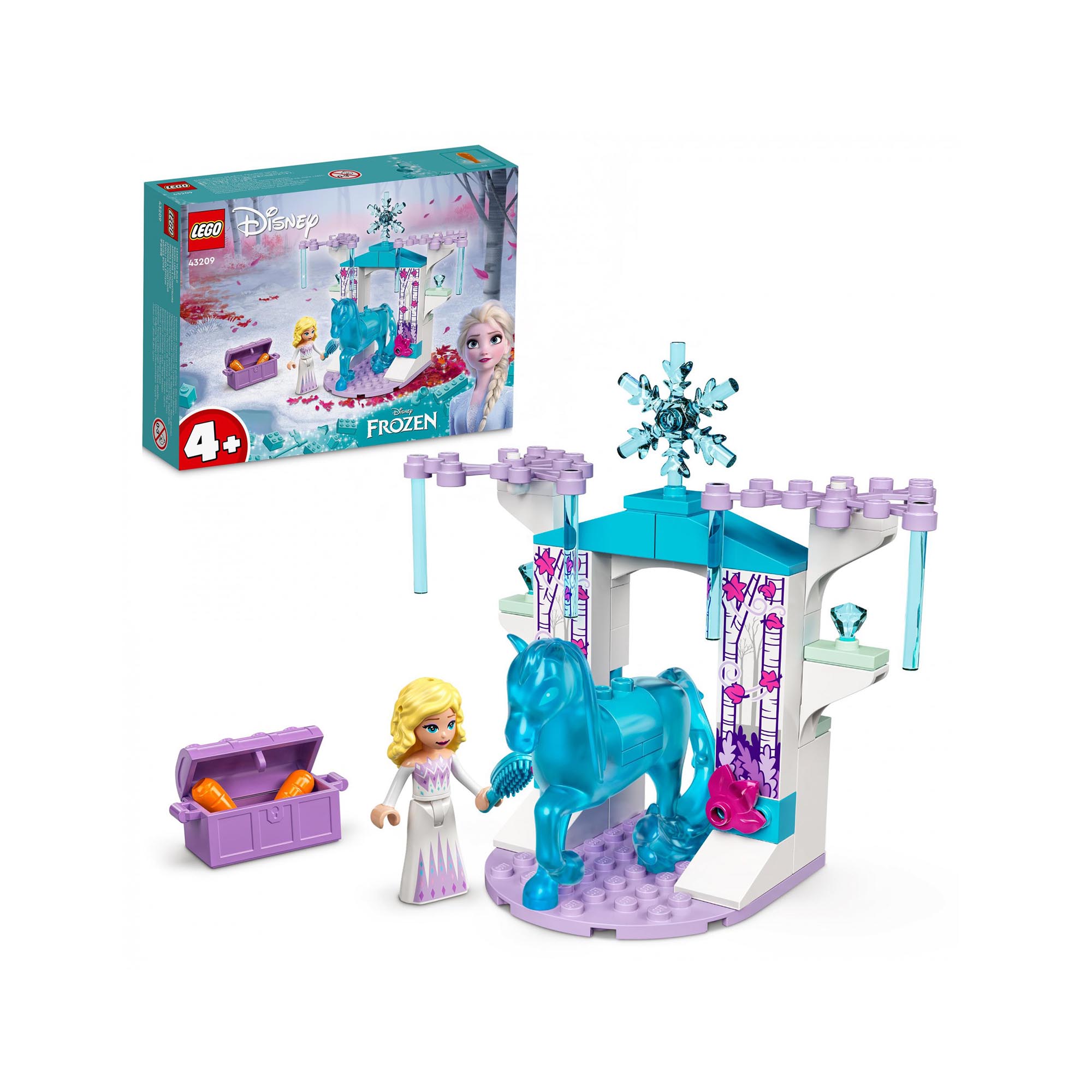 LEGO 43209 Disney Elsa e La Stalla Di Ghiaccio Di Nokk, Idea Regalo per Bambini  43209, , large