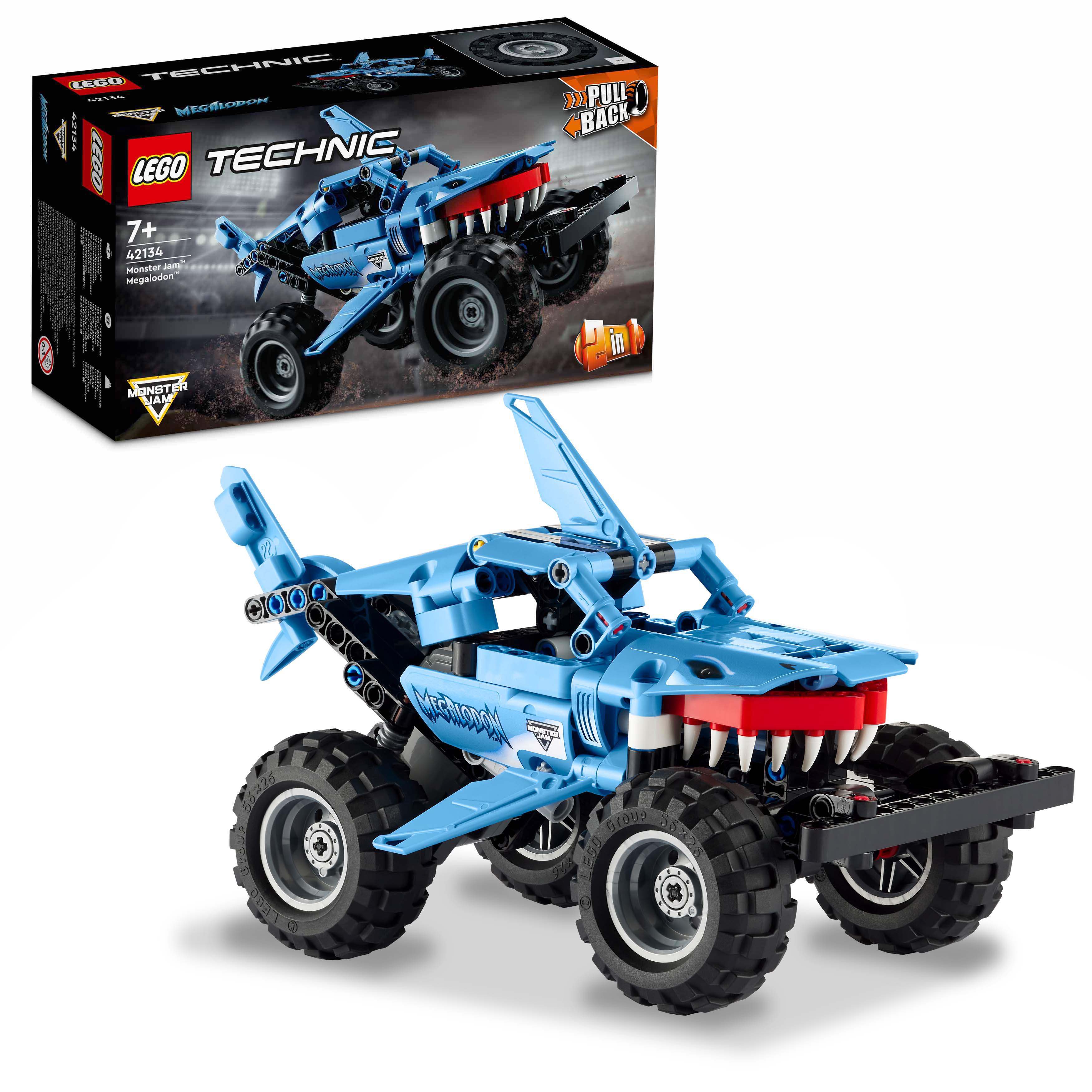 LEGO Technic Monster Jam Megalodon, da Camion a Macchina Giocattolo Low Racer Lu 42134, , large