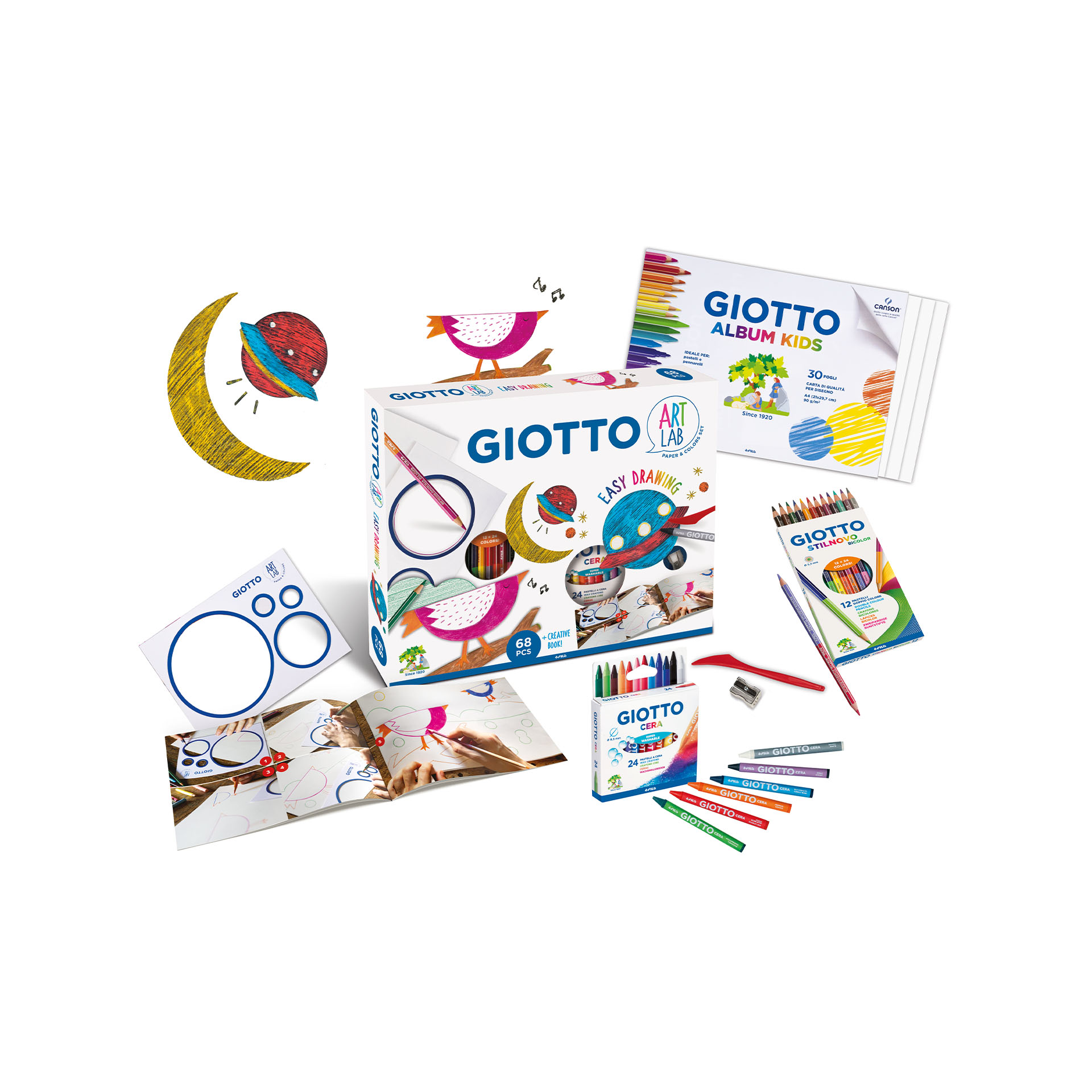 Giotto Art Lab Easy Drawing, , large