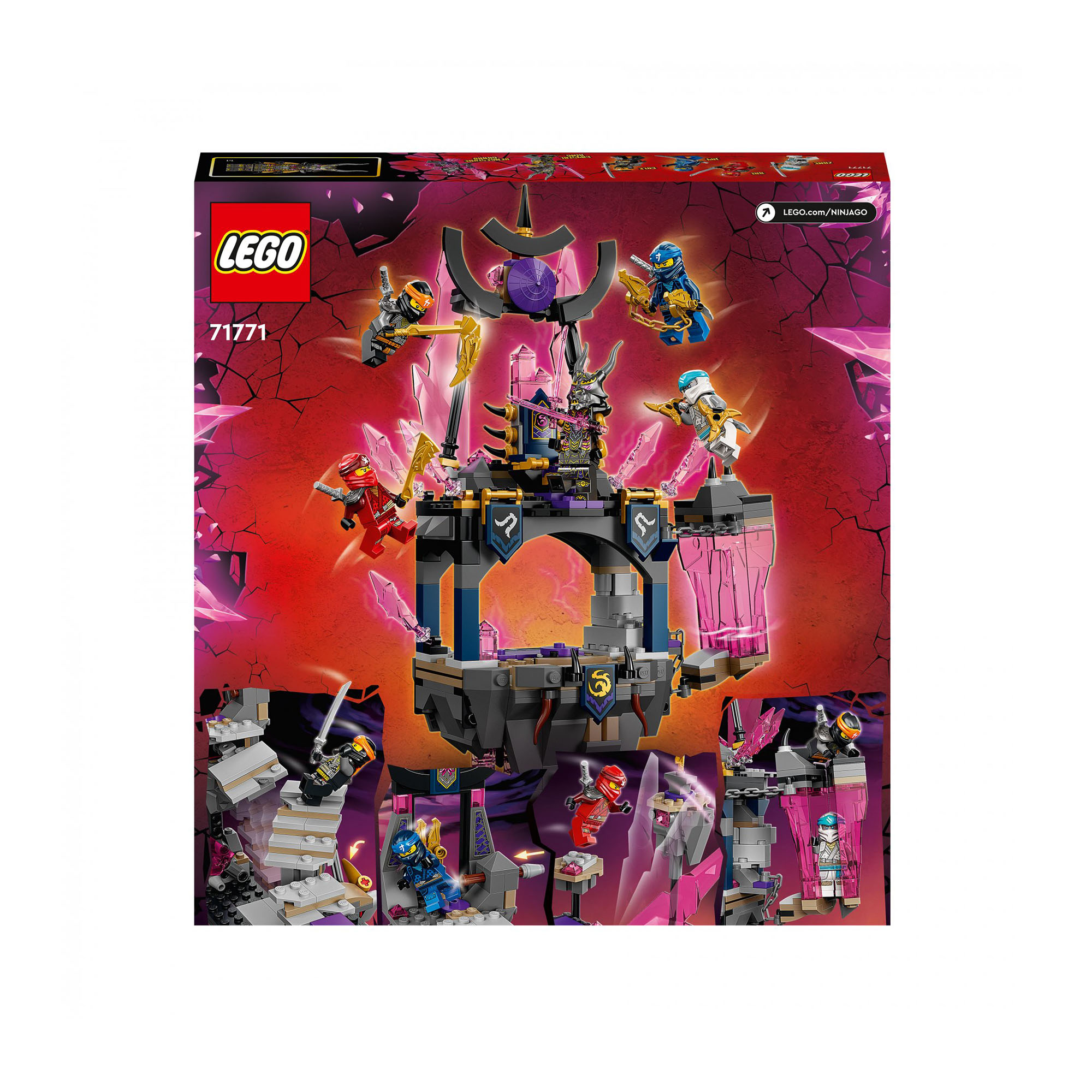 LEGO Ninjago Il Tempio del Re dei Cristalli, Set Serie TV Crystallized, Playset 71771, , large