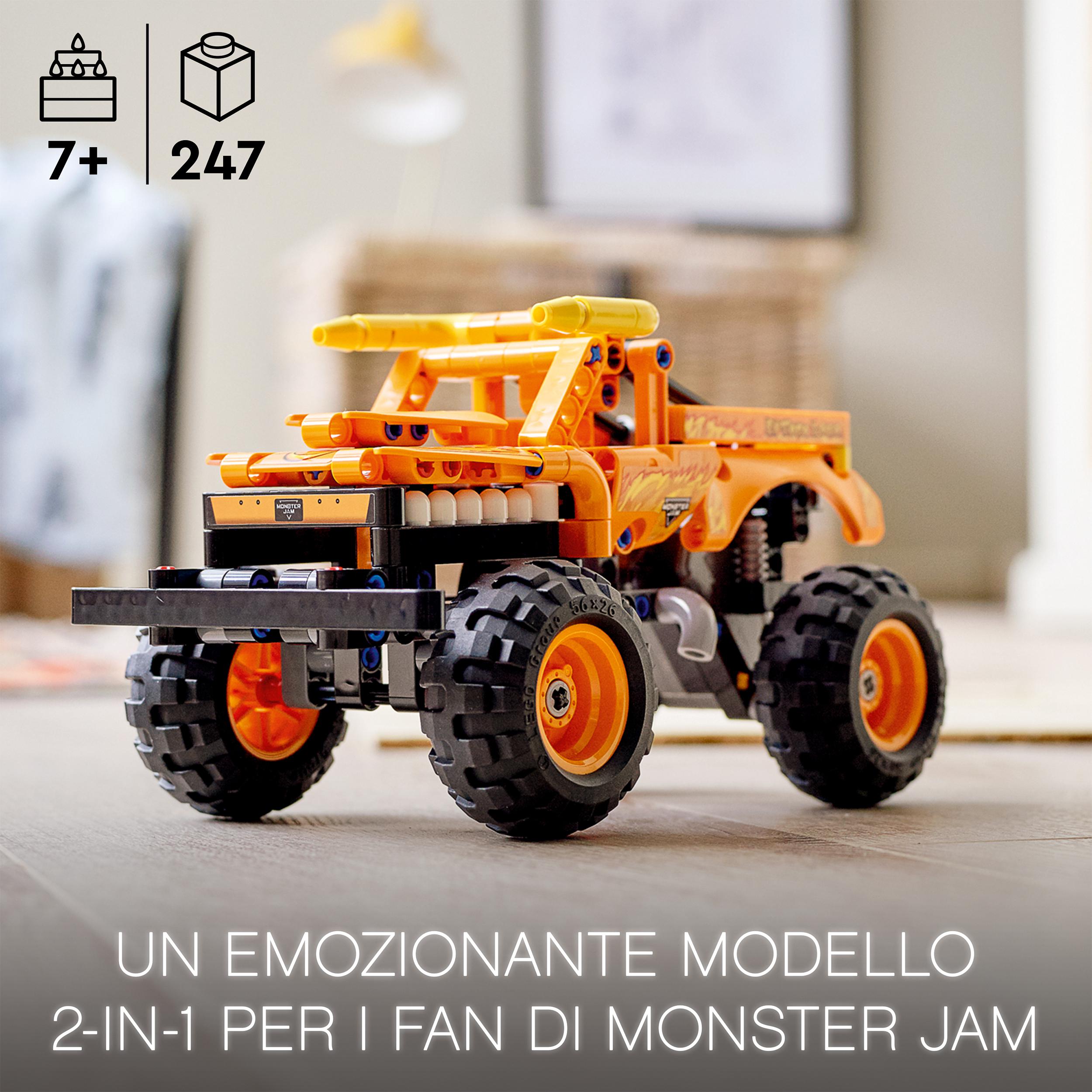 LEGO Technic Monster Jam El Toro Loco, Set 2 in 1 Camion e Macchina Giocattolo, 42135, , large