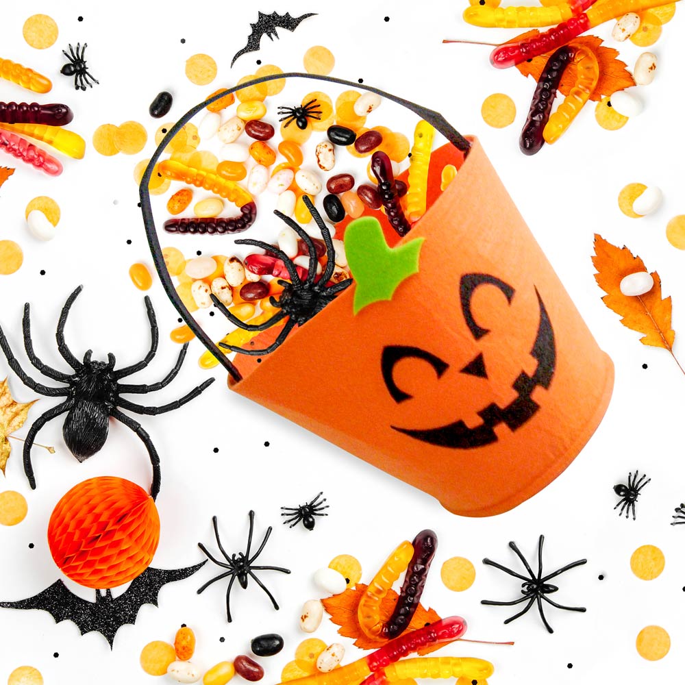 Cestino in feltro Halloween, , large