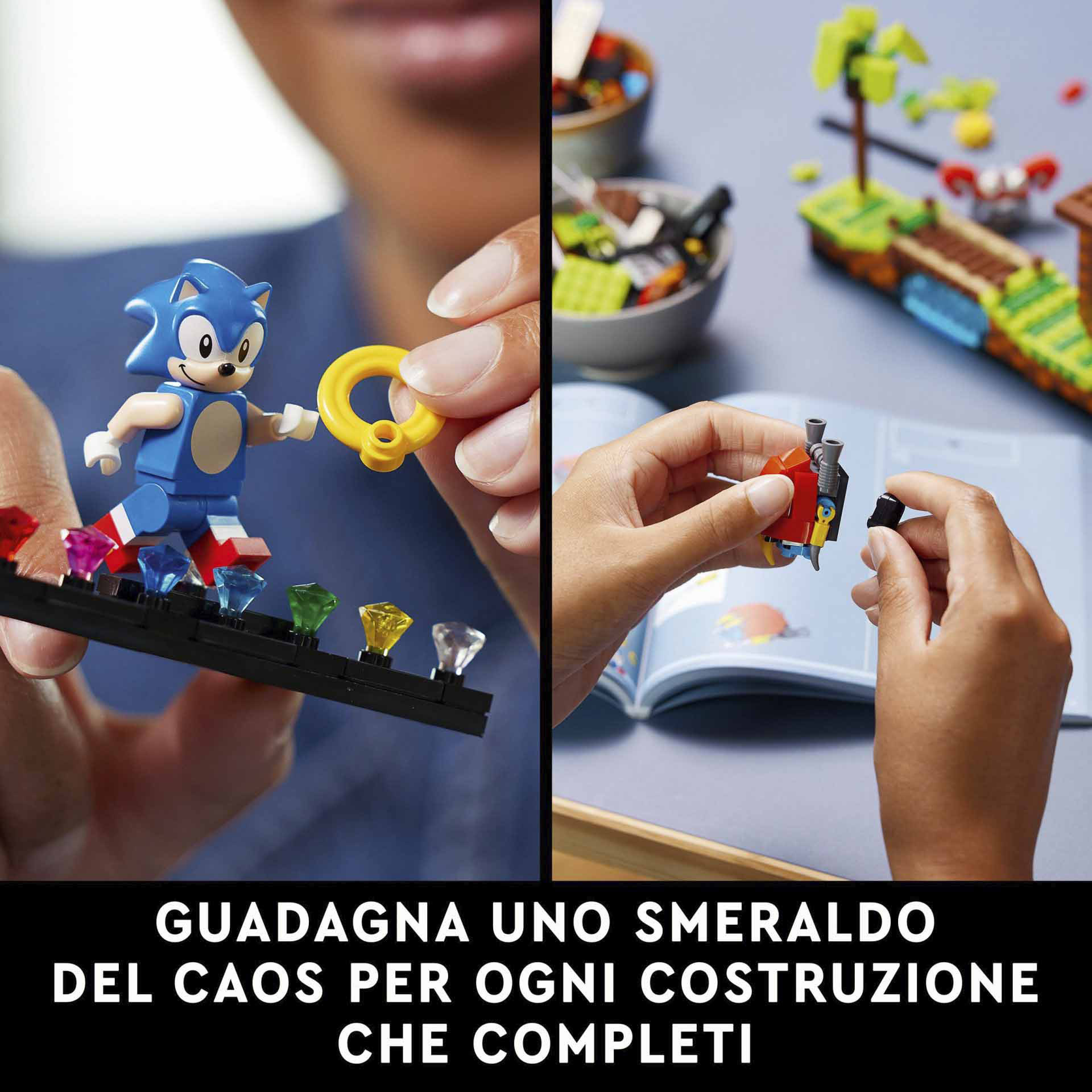 LEGO Ideas Sonic the Hedgehog - Green Hill Zone, Modello da Costruire per Adulti 21331, , large