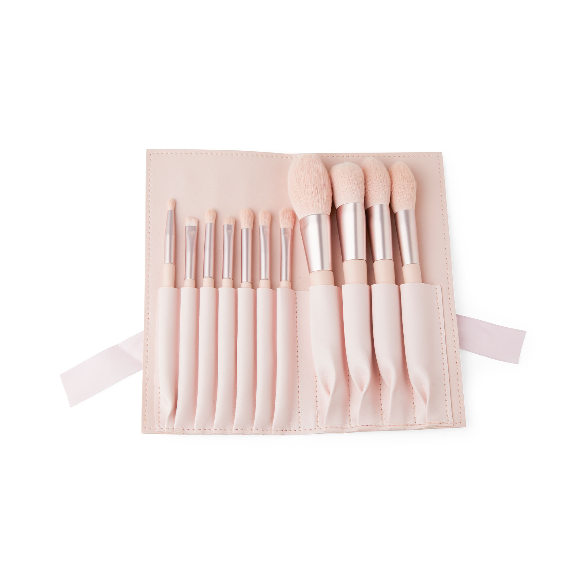 Set 11 Pennelli Da Trucco Con Trousse, , large