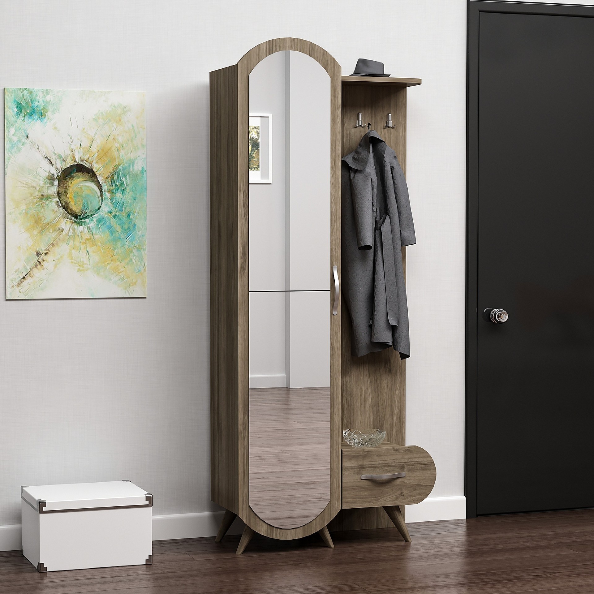 HOMEMANIA Mobile Ingresso Kerry, noce, , large